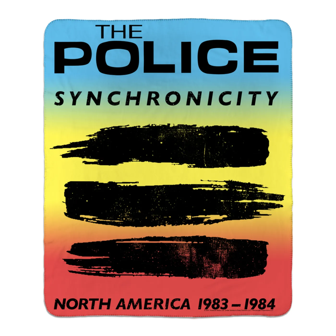 The Police Sherpa Blanket | Synchronicity North America Tour 1983 - 1984 The Police Blanket (Merchbar Exclusive)