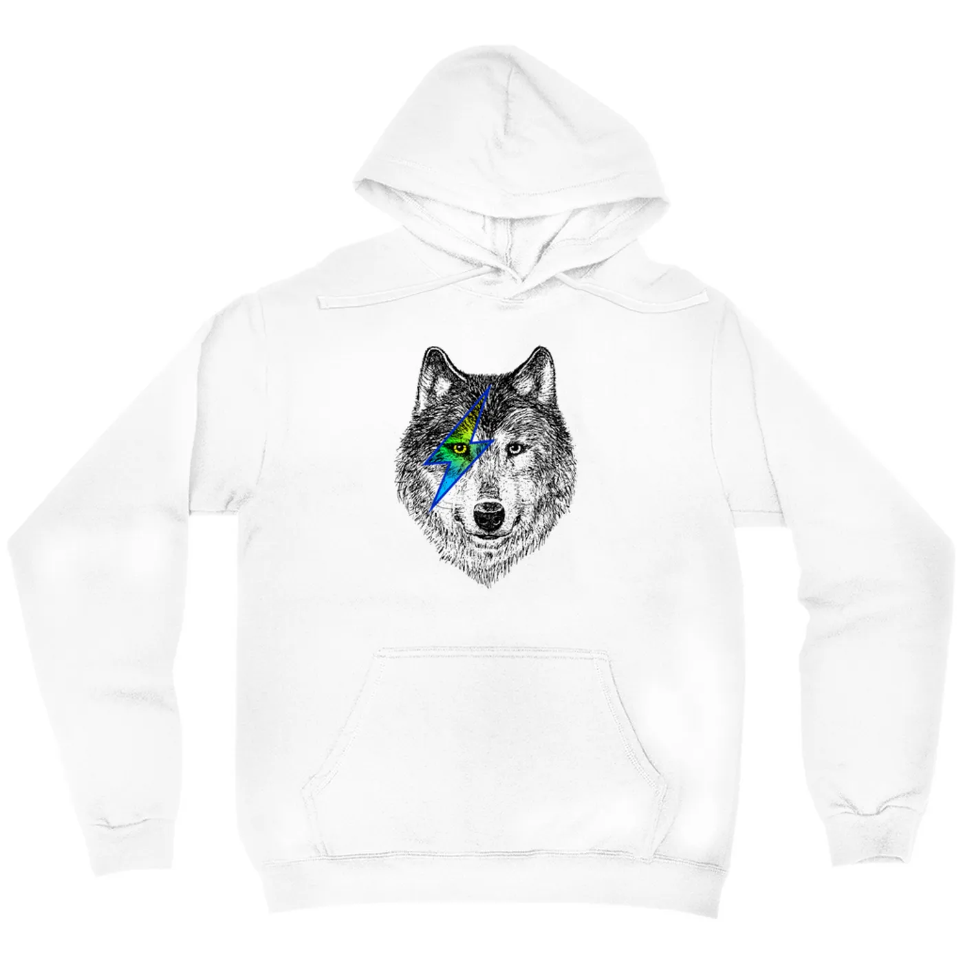 Merchbar Music Life Hoodie | Glam Rock Wolf Merchbar Music Life Hoodie
