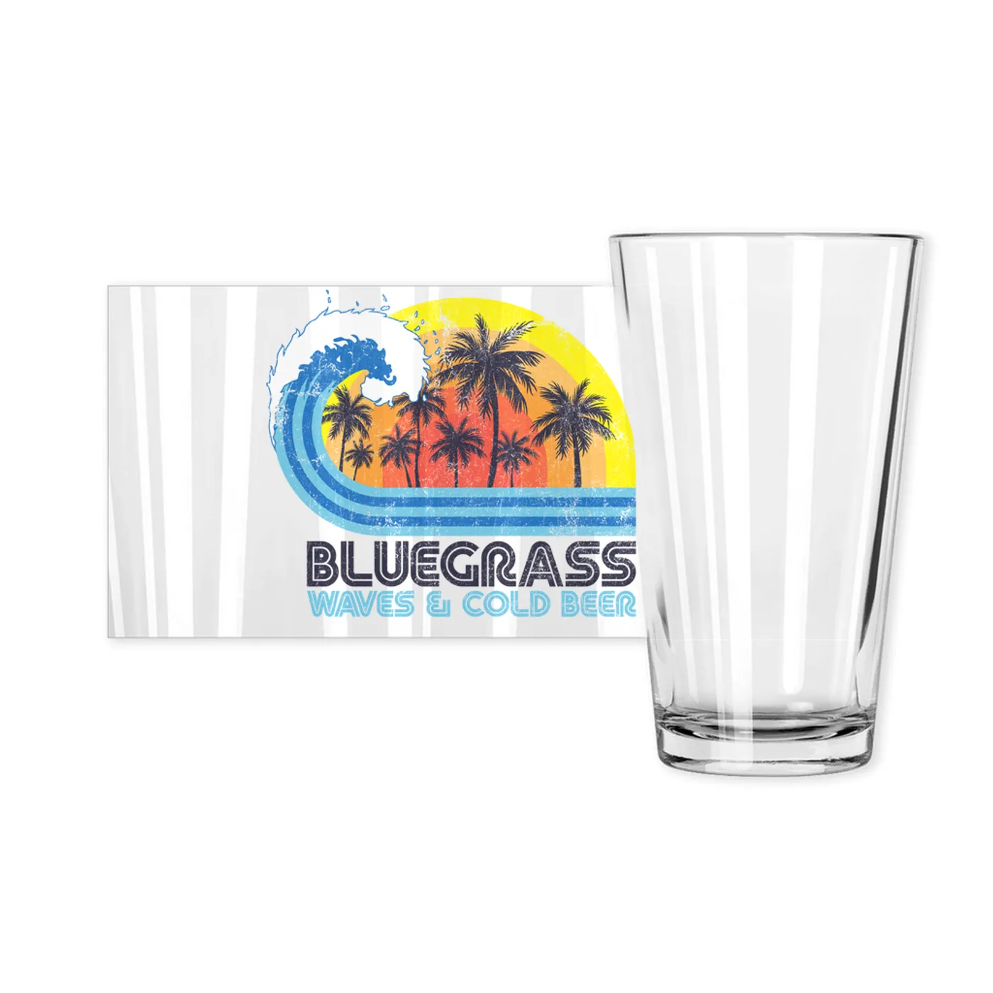 Music Life - Bluegrass Merchbar Music Life Pint Glass | Bluegrass, Waves & Beer Merchbar Music Life Pint Glass