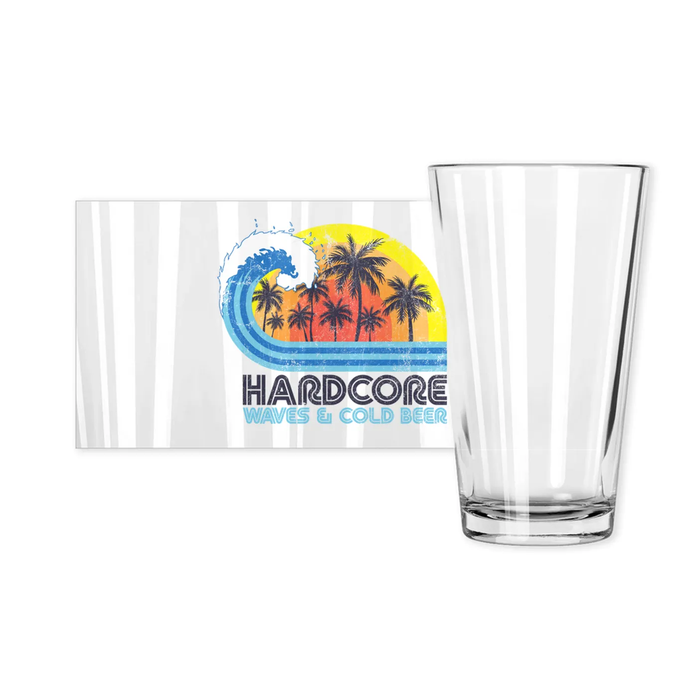 Music Life - Hardcore Merchbar Music Life Pint Glass | Hardcore, Waves & Beer Merchbar Music Life Pint Glass