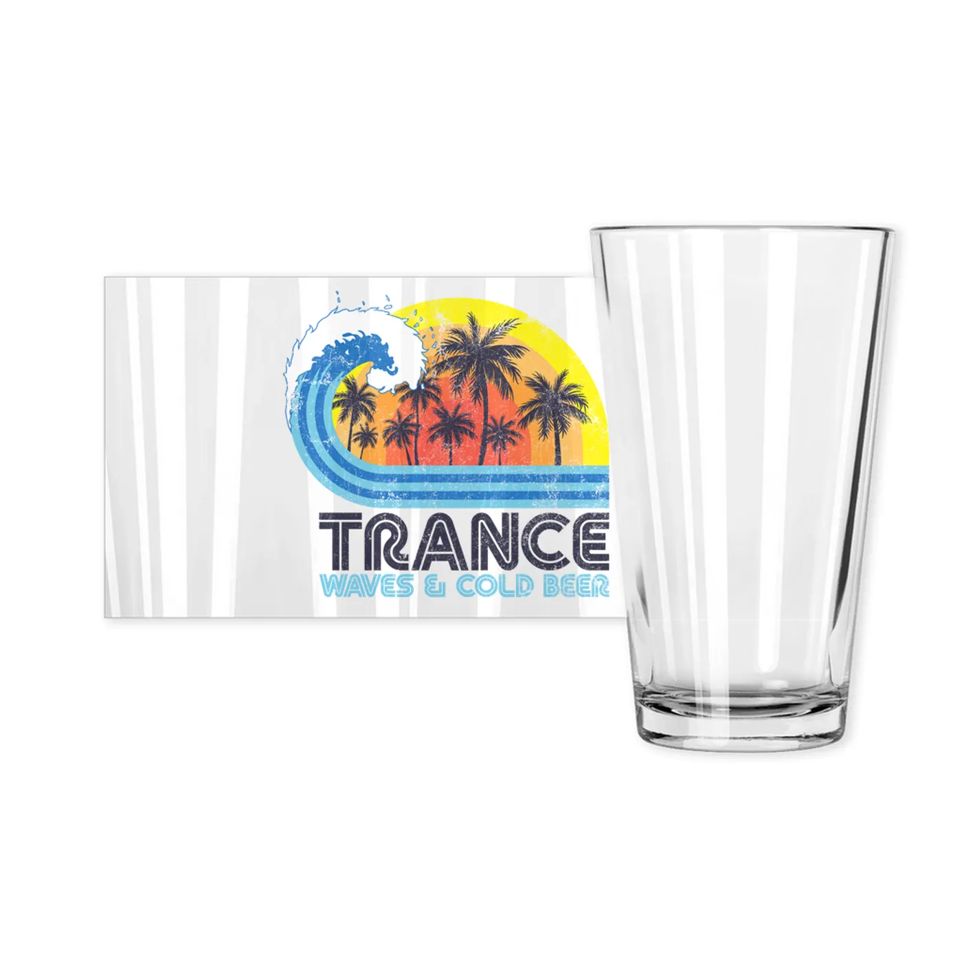 Music Life - Trance Merchbar Music Life Pint Glass | Trance, Waves & Beer Merchbar Music Life Pint Glass