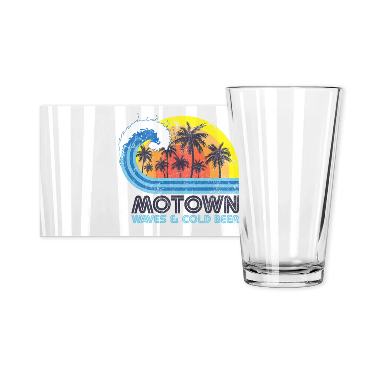 Music Life - Motown Merchbar Music Life Pint Glass | Motown, Waves & Beer Merchbar Music Life Pint Glass