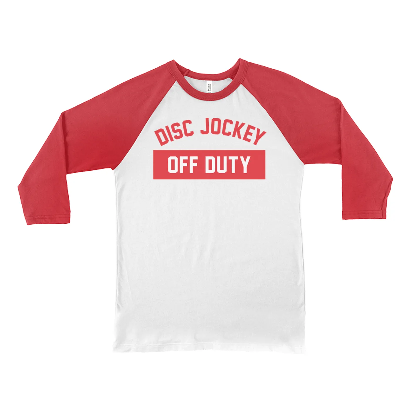 Music Life - DJ Merchbar Music Life 3/4 Sleeve Baseball Tee | Disc Jockey Off Duty Merchbar Music Life Shirt