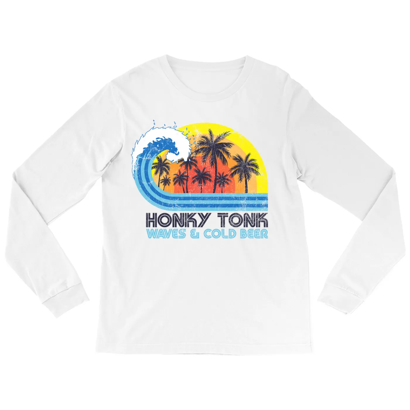 Music Life - Honky Tonk Merchbar Music Life Long Sleeve Shirt | Honky Tonk, Waves & Beer Merchbar Music Life Shirt