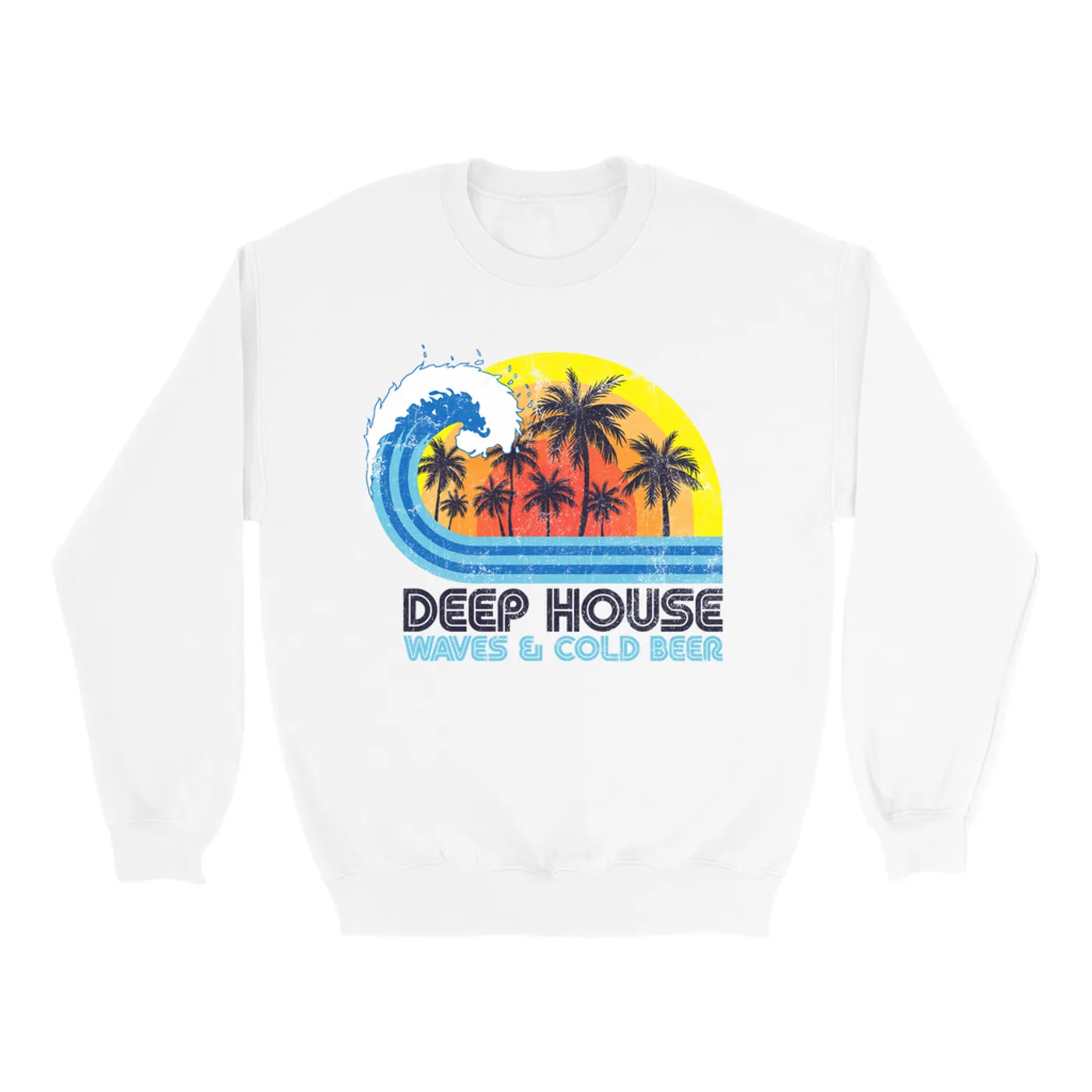 Music Life - Deep House Merchbar Music Life Sweatshirt | Deep House, Waves & Beer Merchbar Music Life Sweatshirt