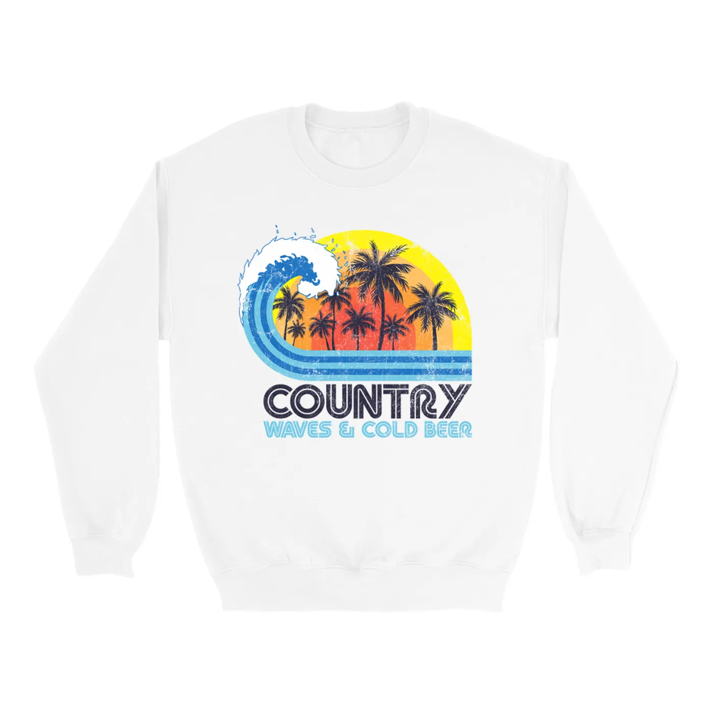 Merchbar Music Life Sweatshirt | Music Life - Country, Waves & Beer Merchbar Music Life Sweatshirt
