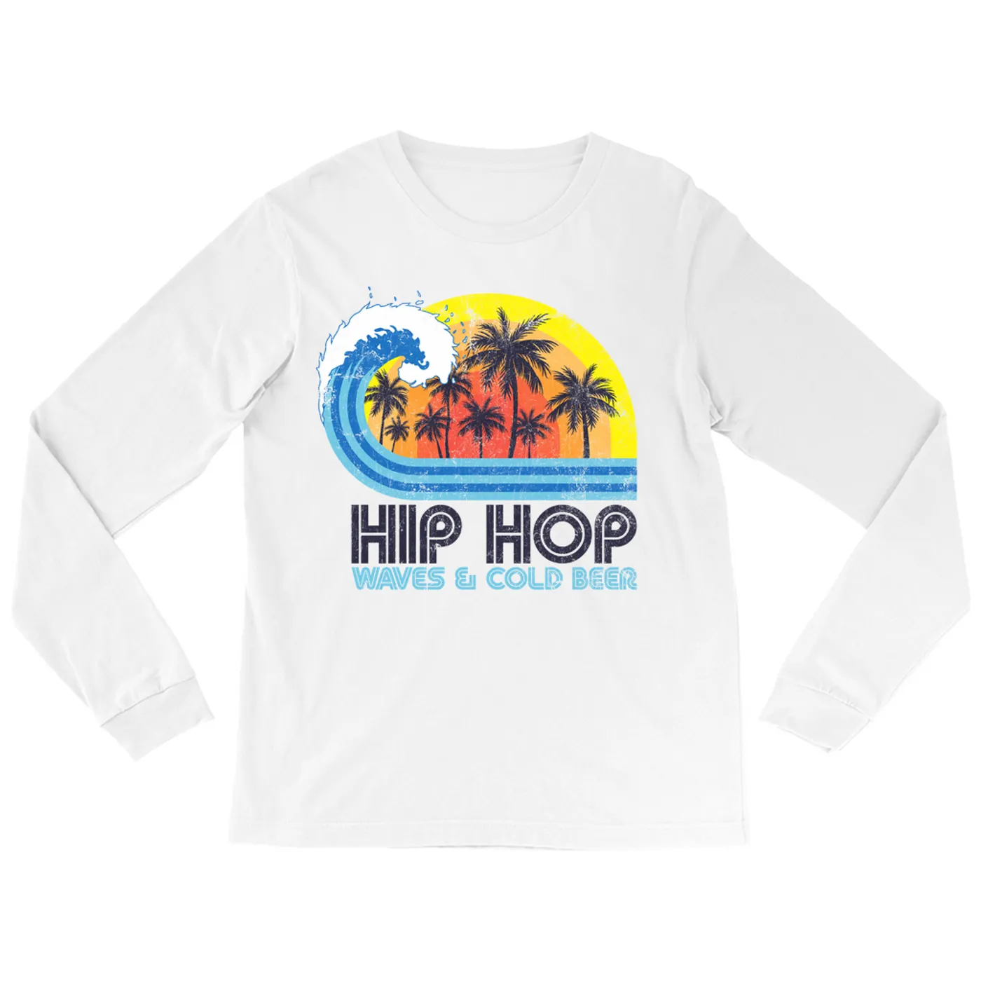 Music Life - Hip Hop Merchbar Music Life Long Sleeve Shirt | Hip Hop, Waves & Beer Merchbar Music Life Shirt