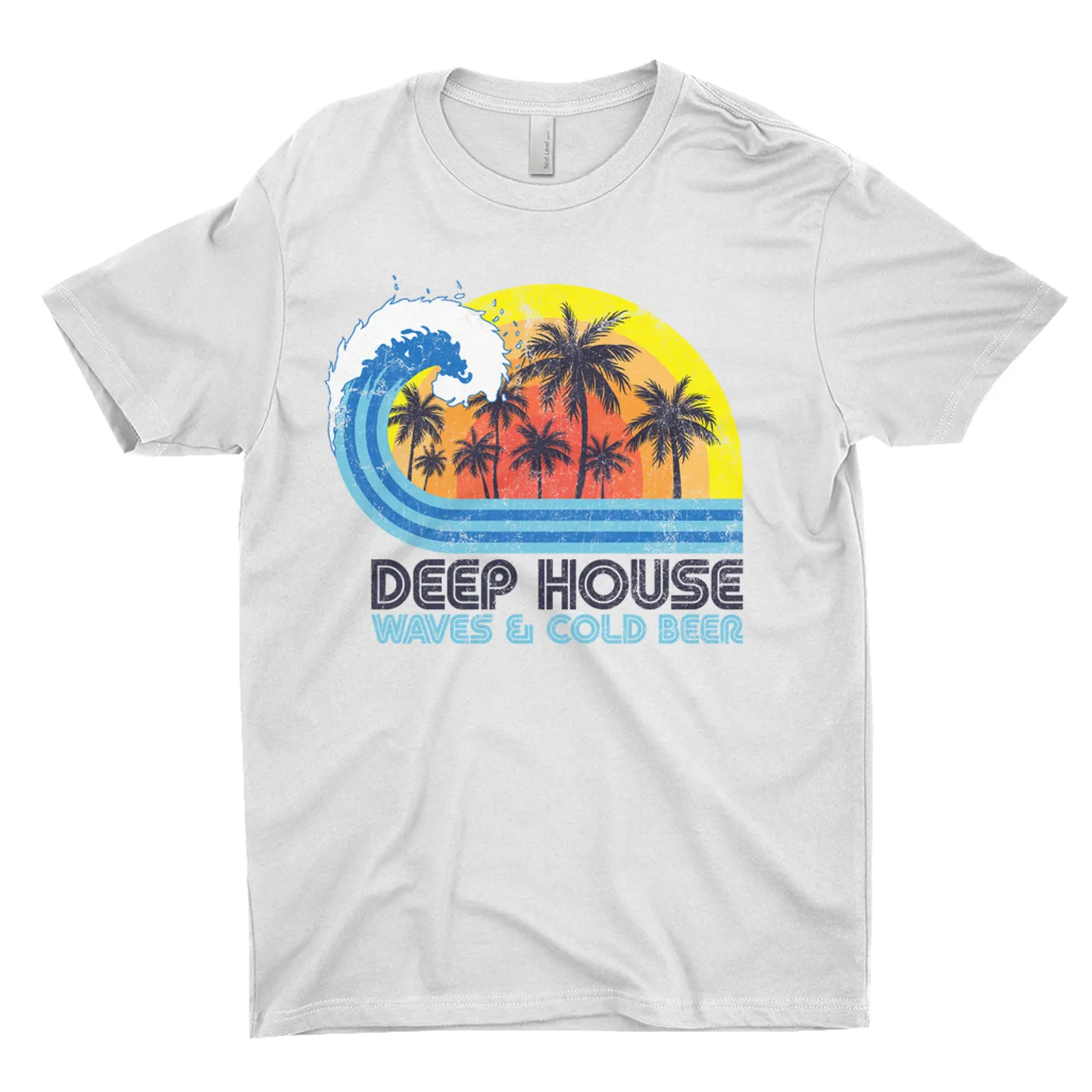 Music Life - Deep House Merchbar Music Life T-Shirt | Deep House, Waves & Beer Merchbar Music Life Shirt