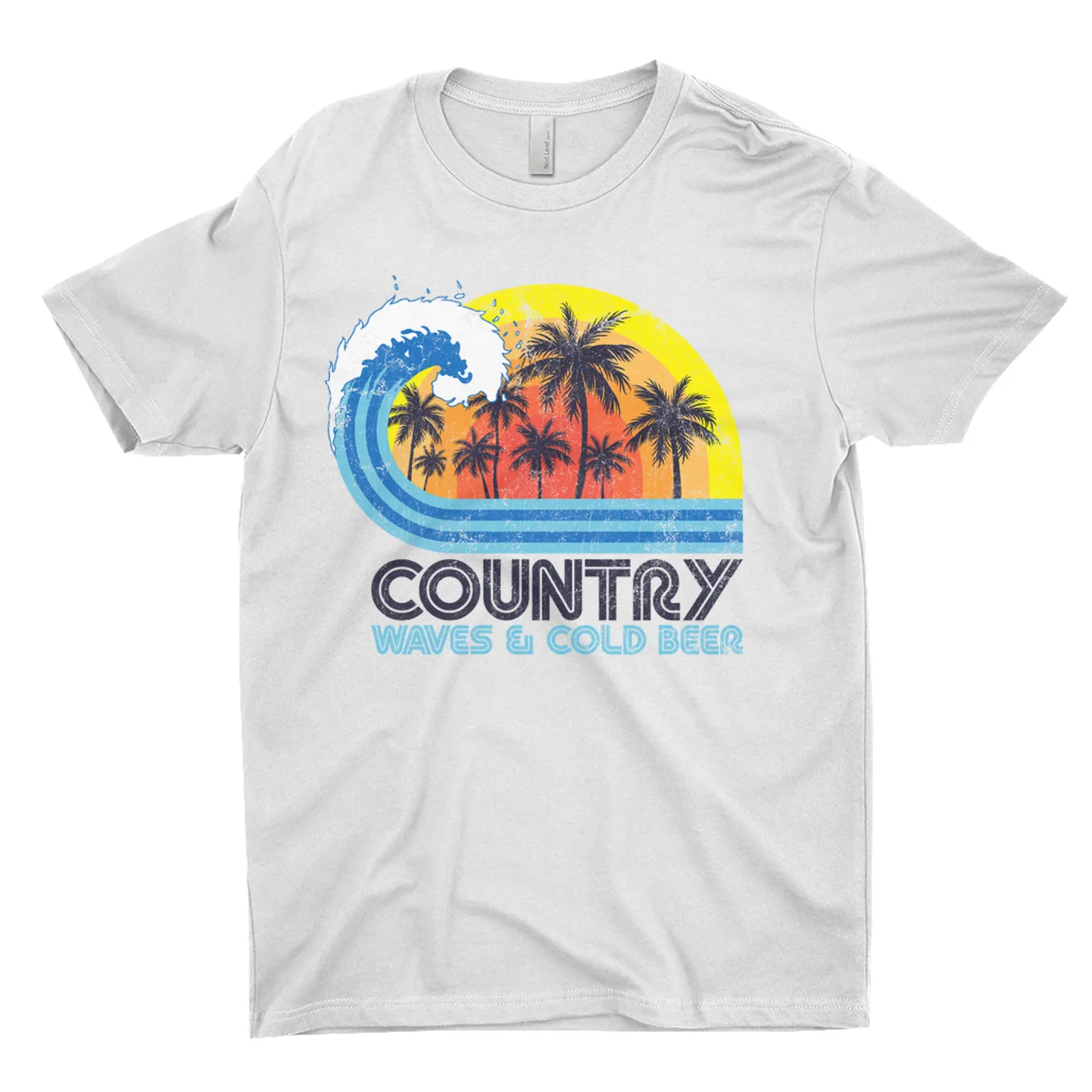 Merchbar Music Life T-Shirt | Music Life - Country, Waves & Beer Merchbar Music Life Shirt