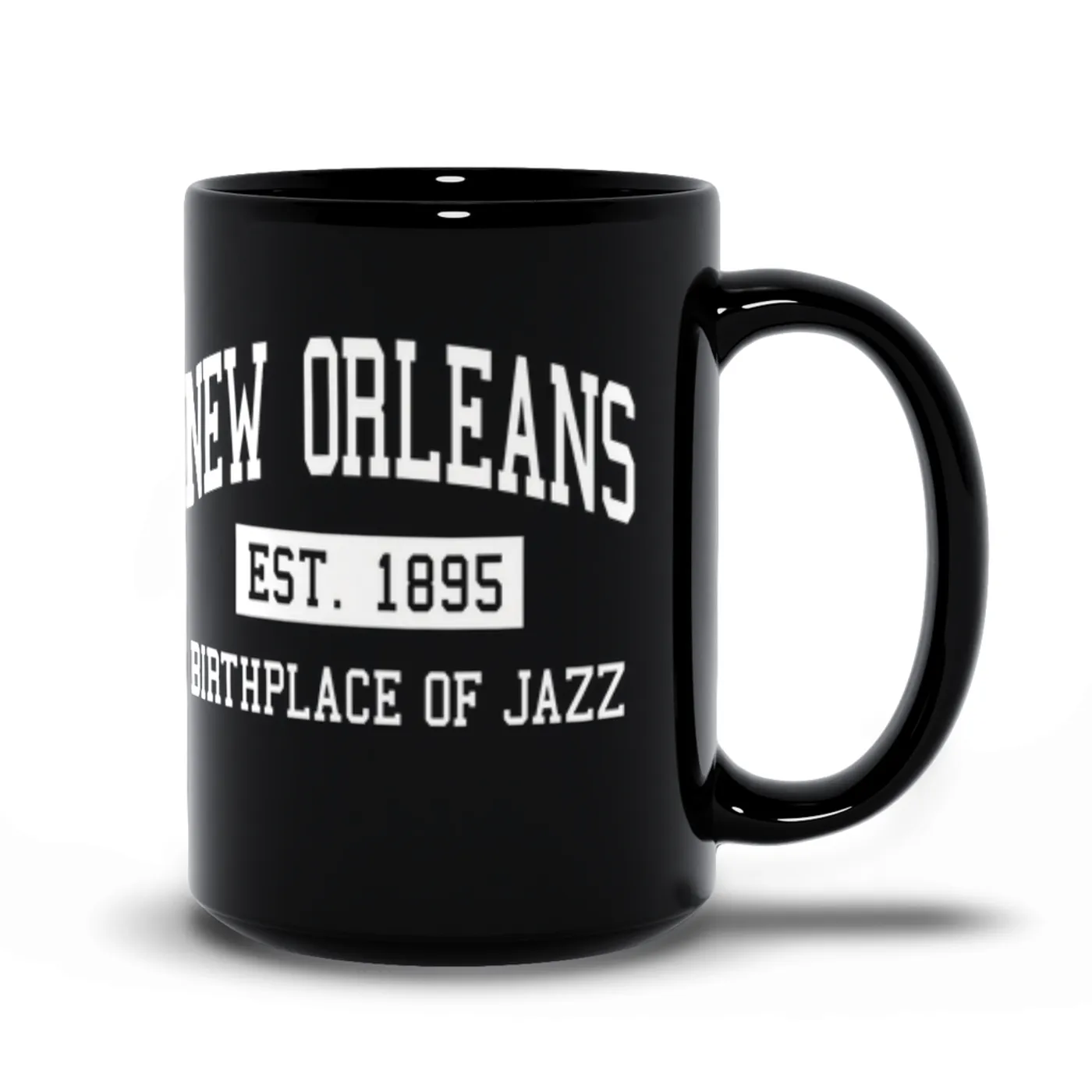 Music Life - Jazz Merchbar Music Life Mug | New Orleans Birthplace of Jazz Est. 1895 Merchbar Music Life Mug