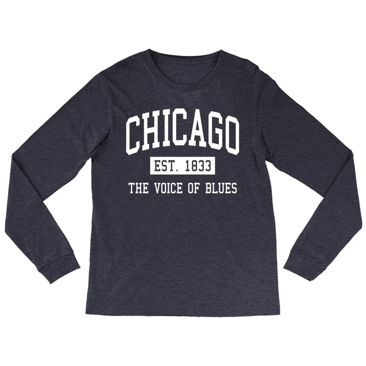 Music Life - Blues Merchbar Music Life Long Sleeve Shirt | Chicago Voice of Blues Est. 1833 Merchbar Music Life Shirt