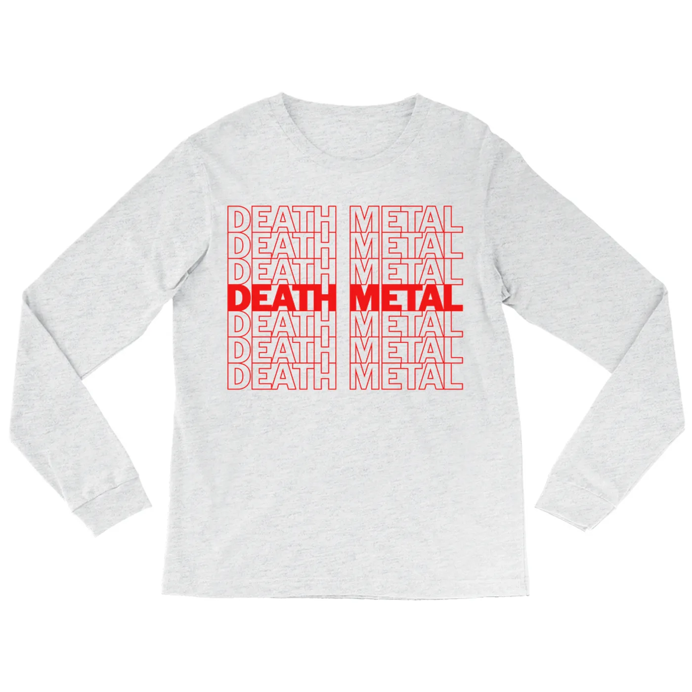 Music Life - Death Metal Merchbar Music Life Long Sleeve Shirt | Death Metal On Repeat Merchbar Music Life Shirt