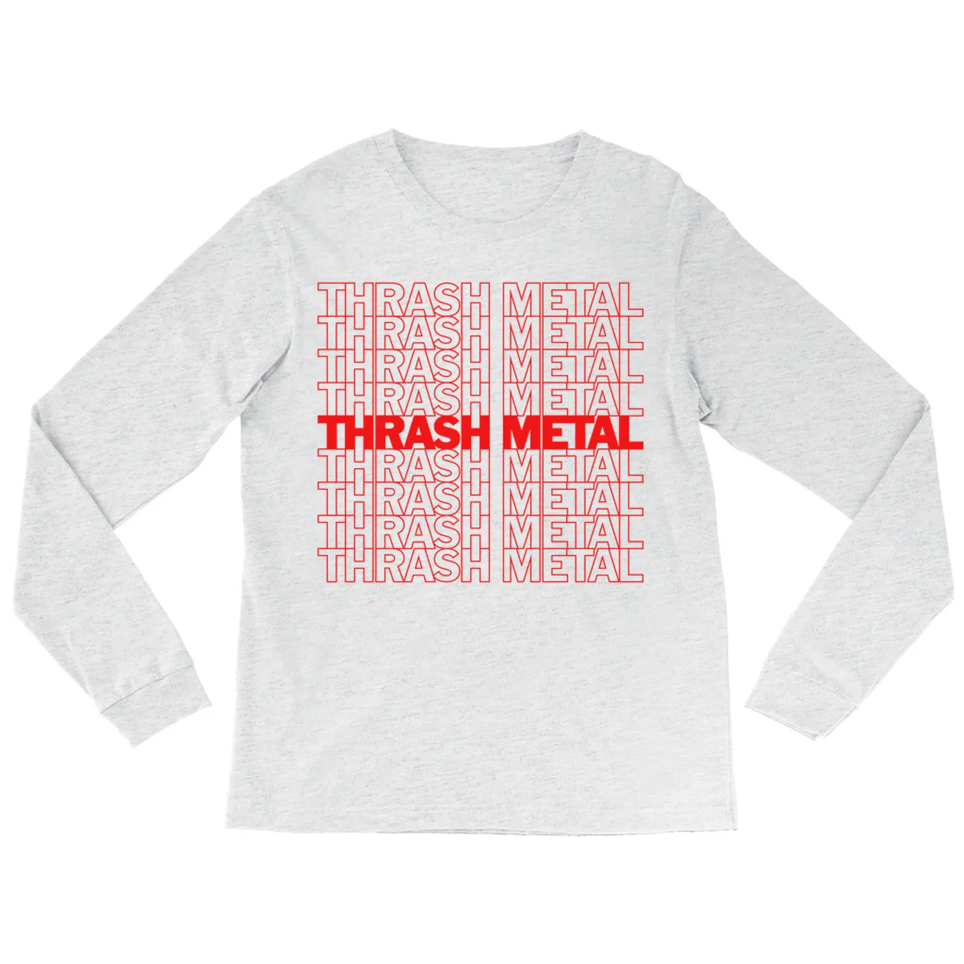 Music Life - Thrash Metal Merchbar Music Life Long Sleeve Shirt | Thrash Metal On Repeat Merchbar Music Life Shirt