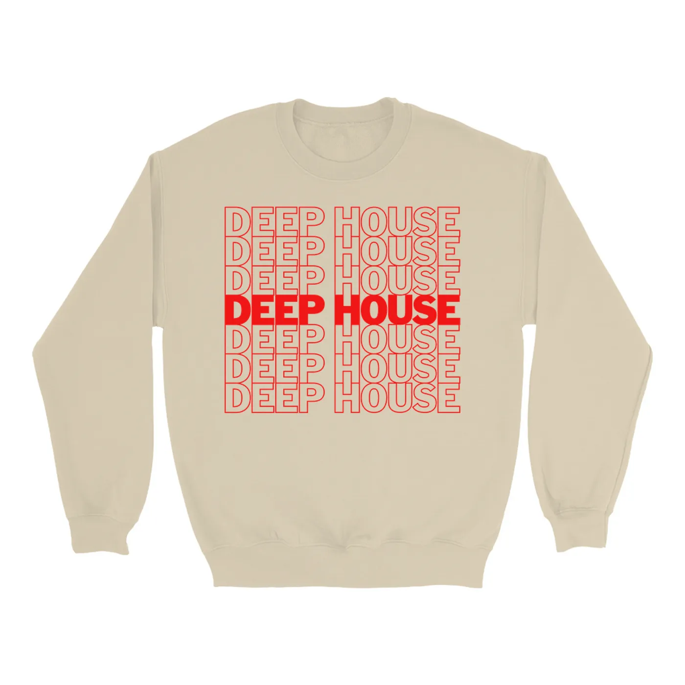 Music Life - Deep House Merchbar Music Life Sweatshirt | Deep House On Repeat Merchbar Music Life Sweatshirt