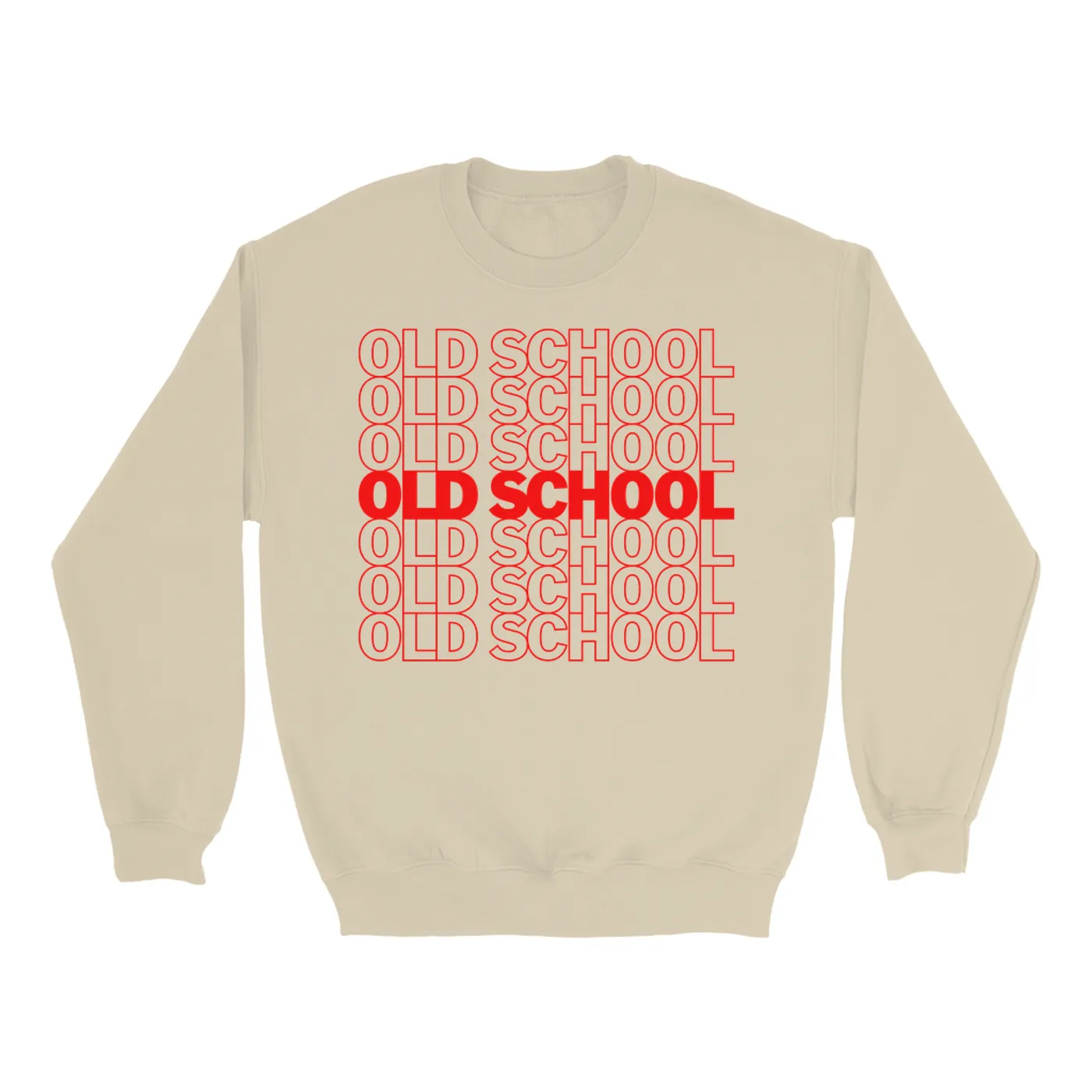 Music Life - Old School Merchbar Music Life Sweatshirt | Old School On Repeat Merchbar Music Life Sweatshirt