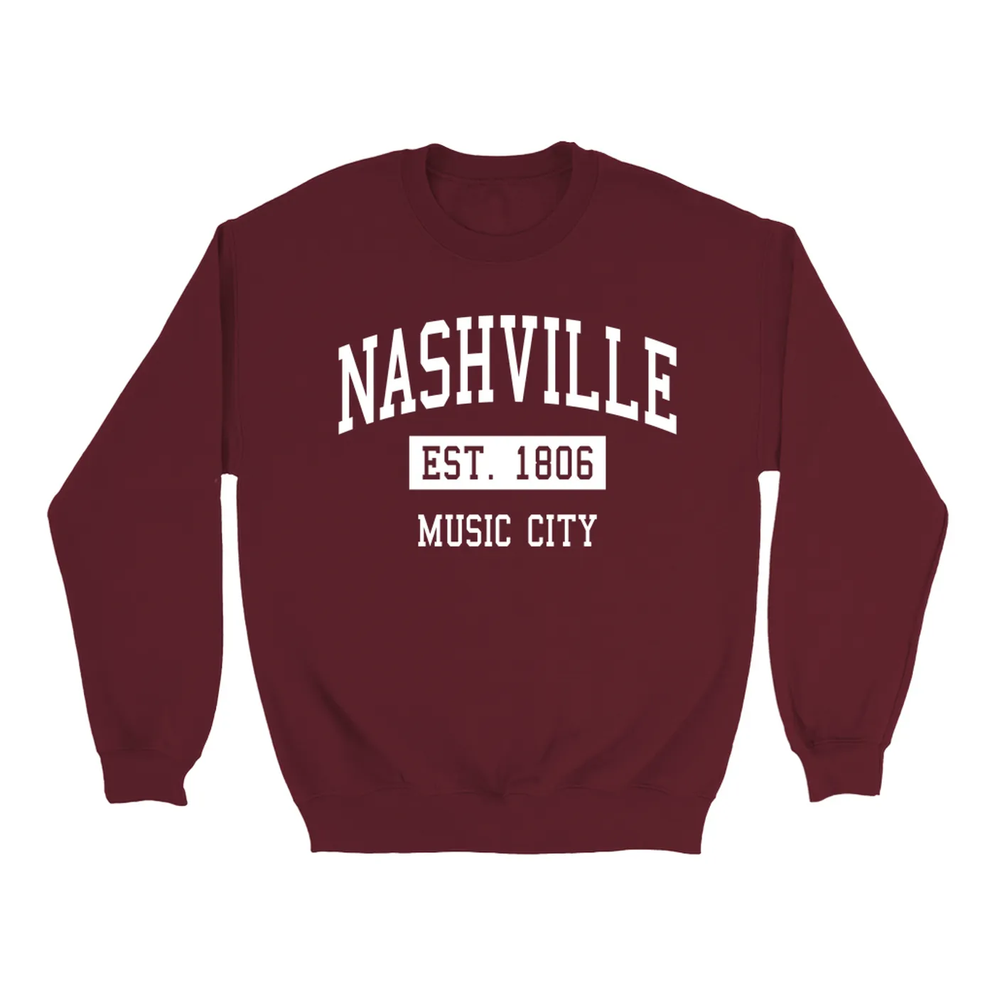 Merchbar Music Life Sweatshirt | Nashville Music City Est. 1806 Merchbar Music Life Sweatshirt