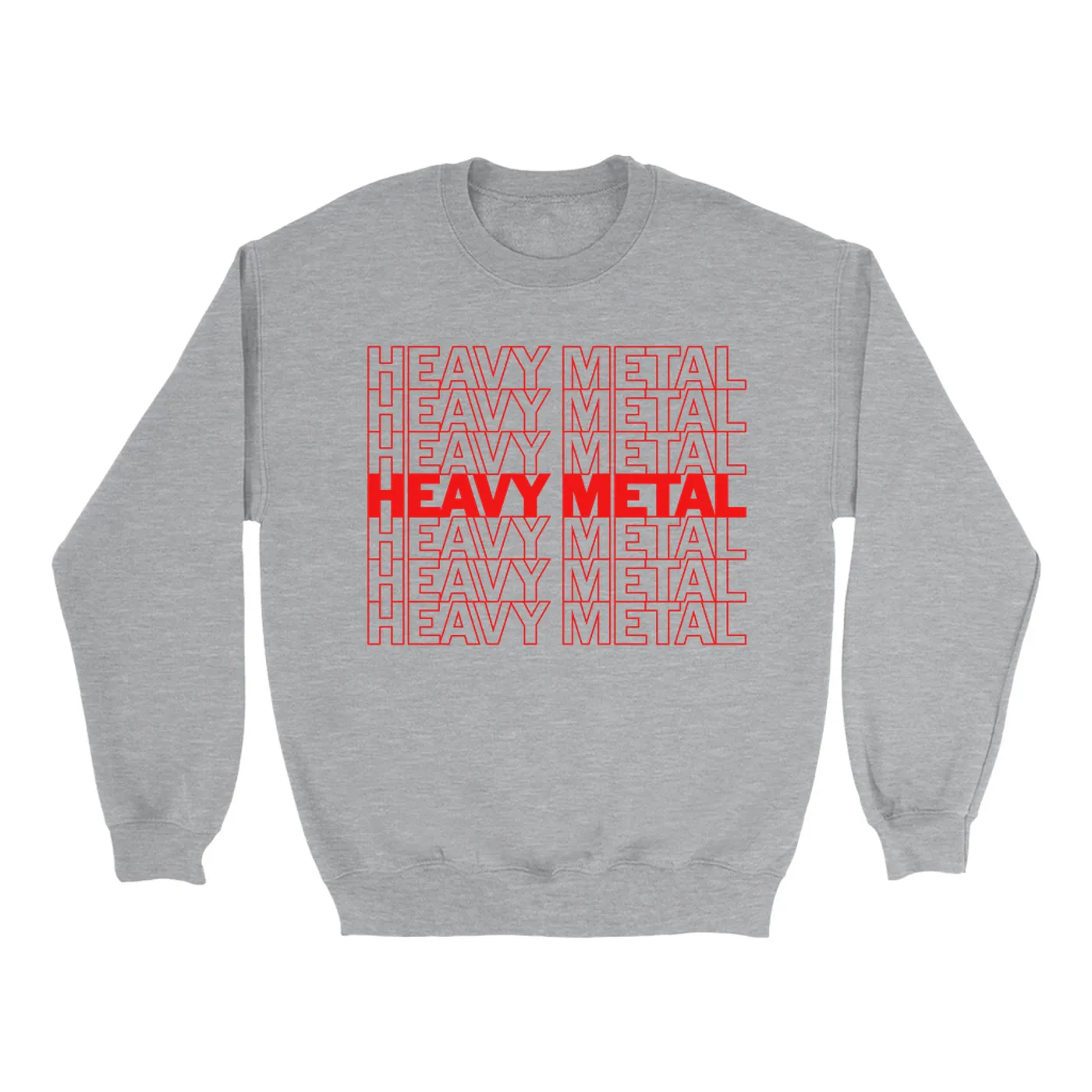 Music Life - Heavy Metal Merchbar Music Life Sweatshirt | Heavy Metal On Repeat Merchbar Music Life Sweatshirt