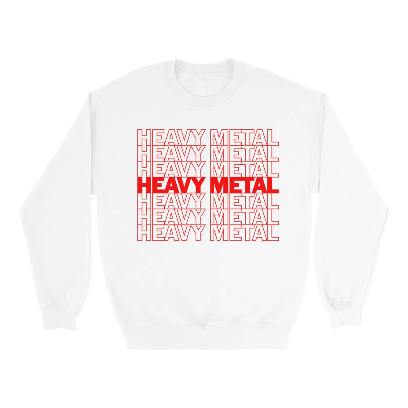 Music Life - Heavy Metal Merchbar Music Life Sweatshirt | Heavy Metal On Repeat Merchbar Music Life Sweatshirt