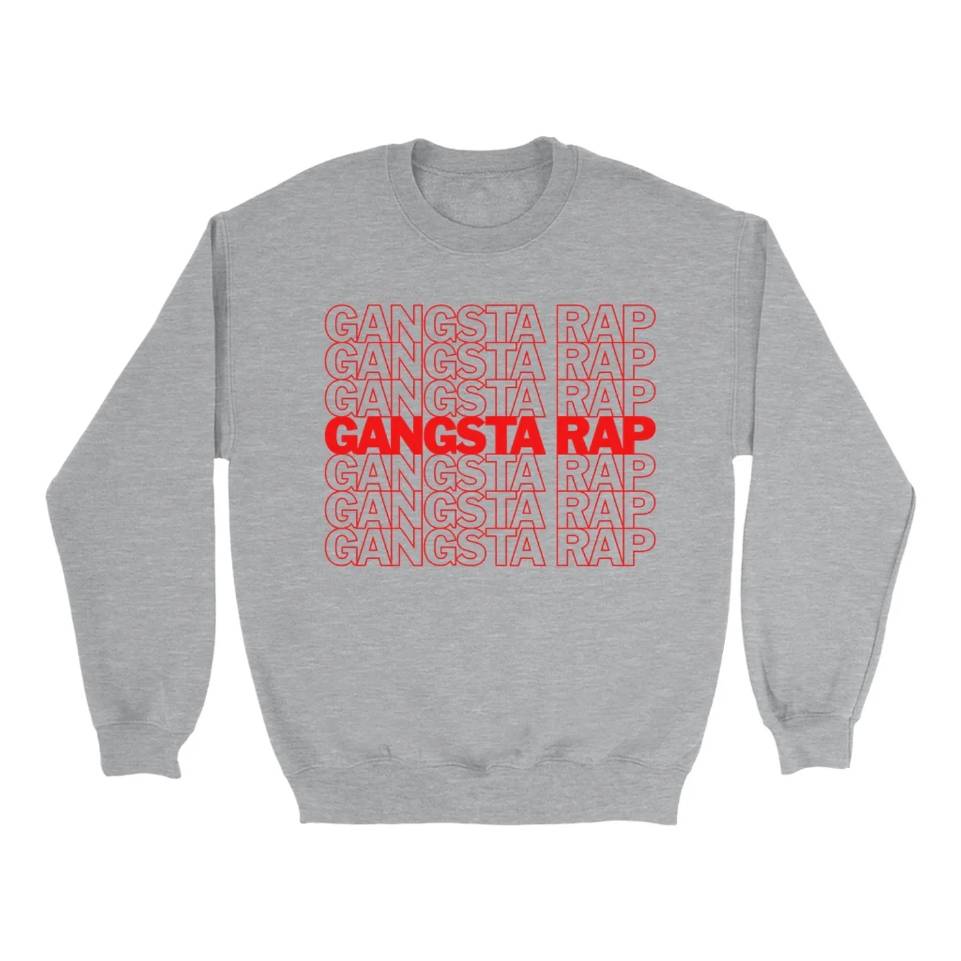 Music Life - Gangsta Rap Merchbar Music Life Sweatshirt | Gangsta Rap On Repeat Merchbar Music Life Sweatshirt