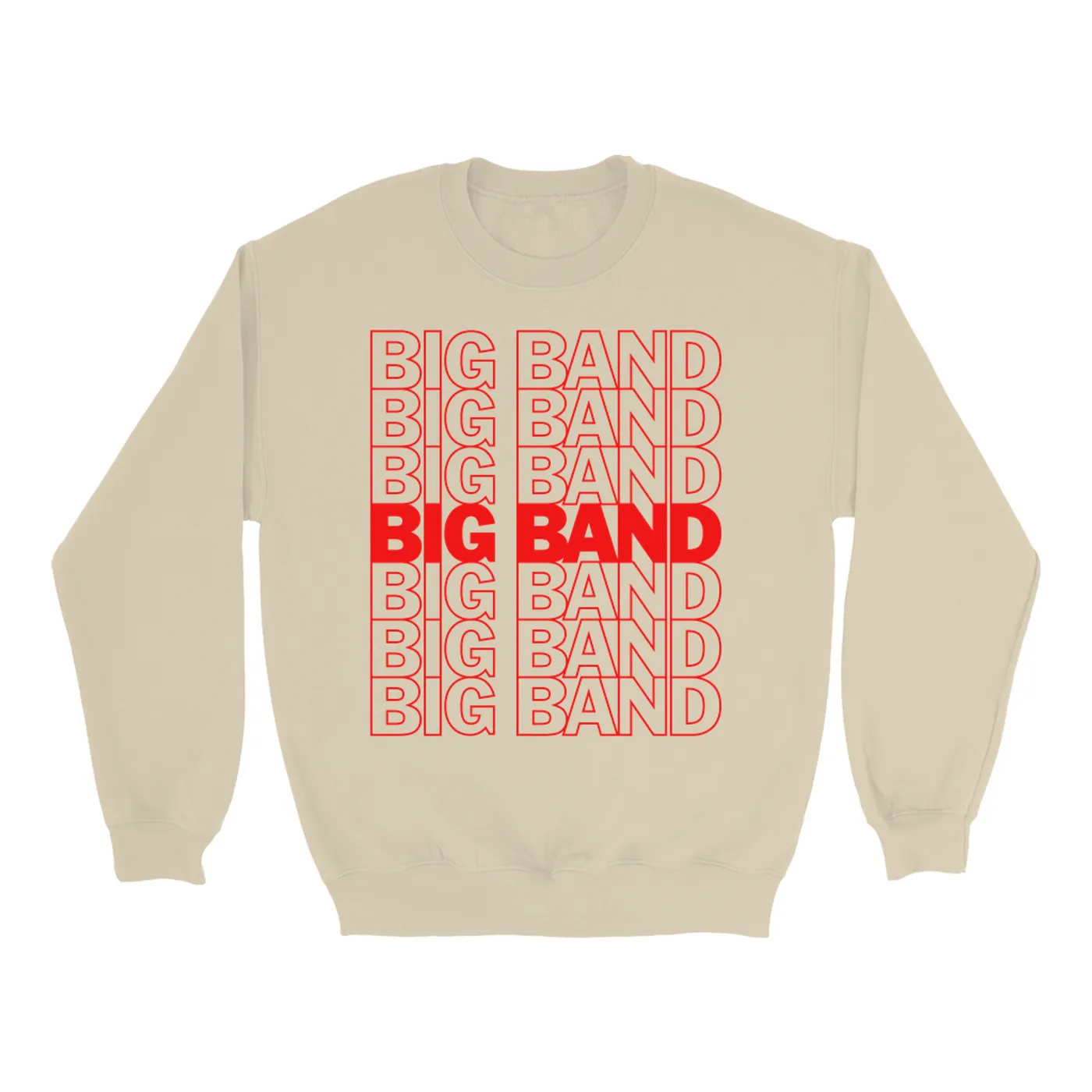 Music Life - Big Band Merchbar Music Life Sweatshirt | Big Band On Repeat Merchbar Music Life Sweatshirt