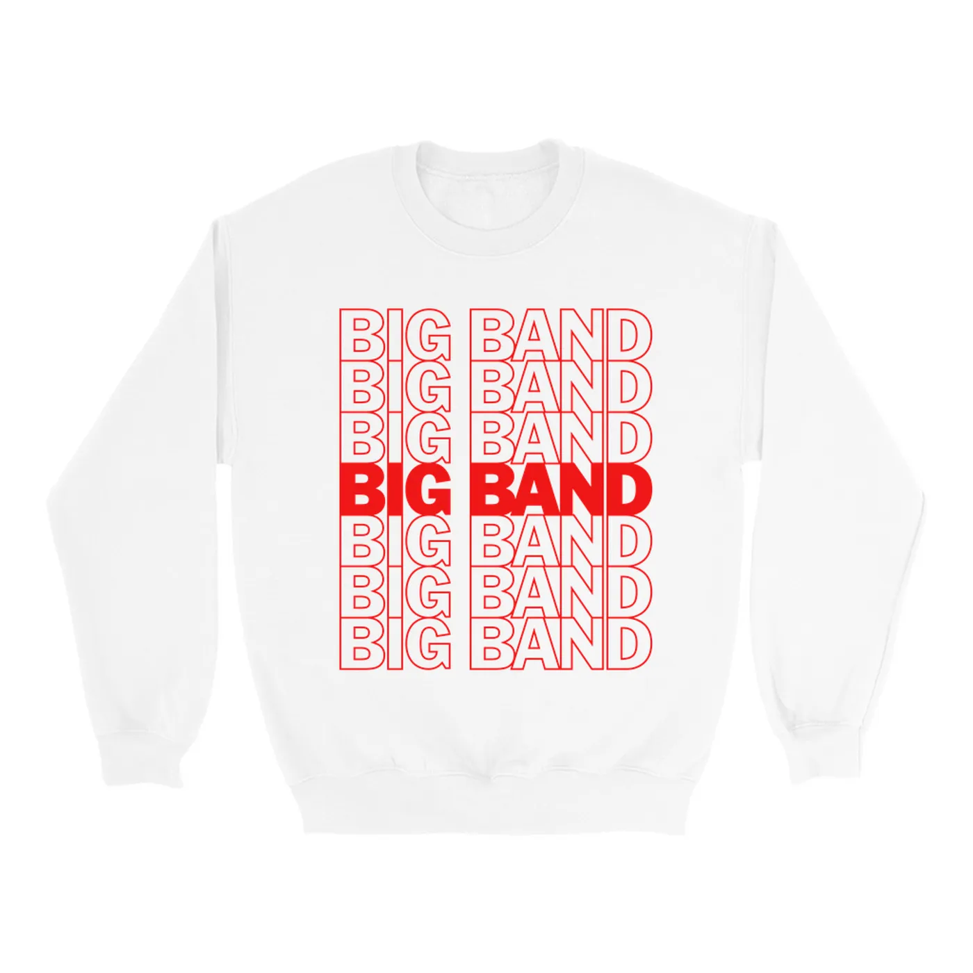 Music Life - Big Band Merchbar Music Life Sweatshirt | Big Band On Repeat Merchbar Music Life Sweatshirt