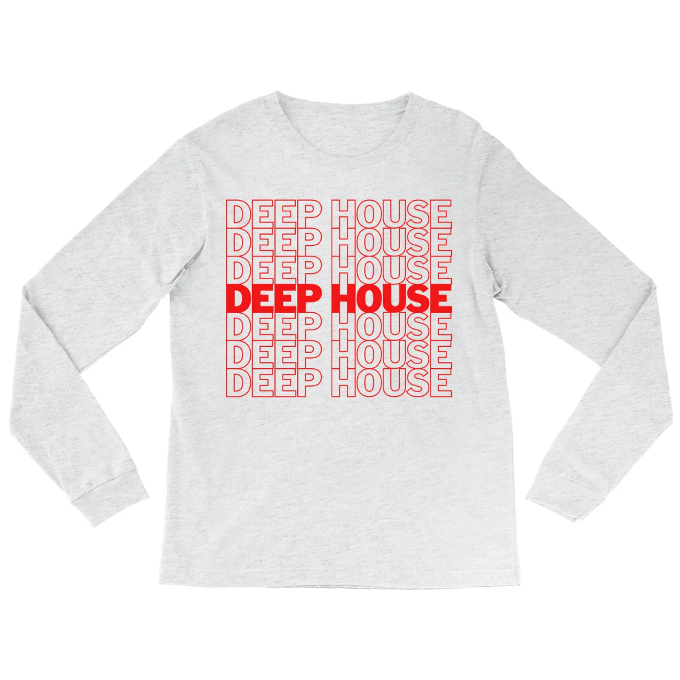 Music Life - Deep House Merchbar Music Life Long Sleeve Shirt | Deep House On Repeat Merchbar Music Life Shirt