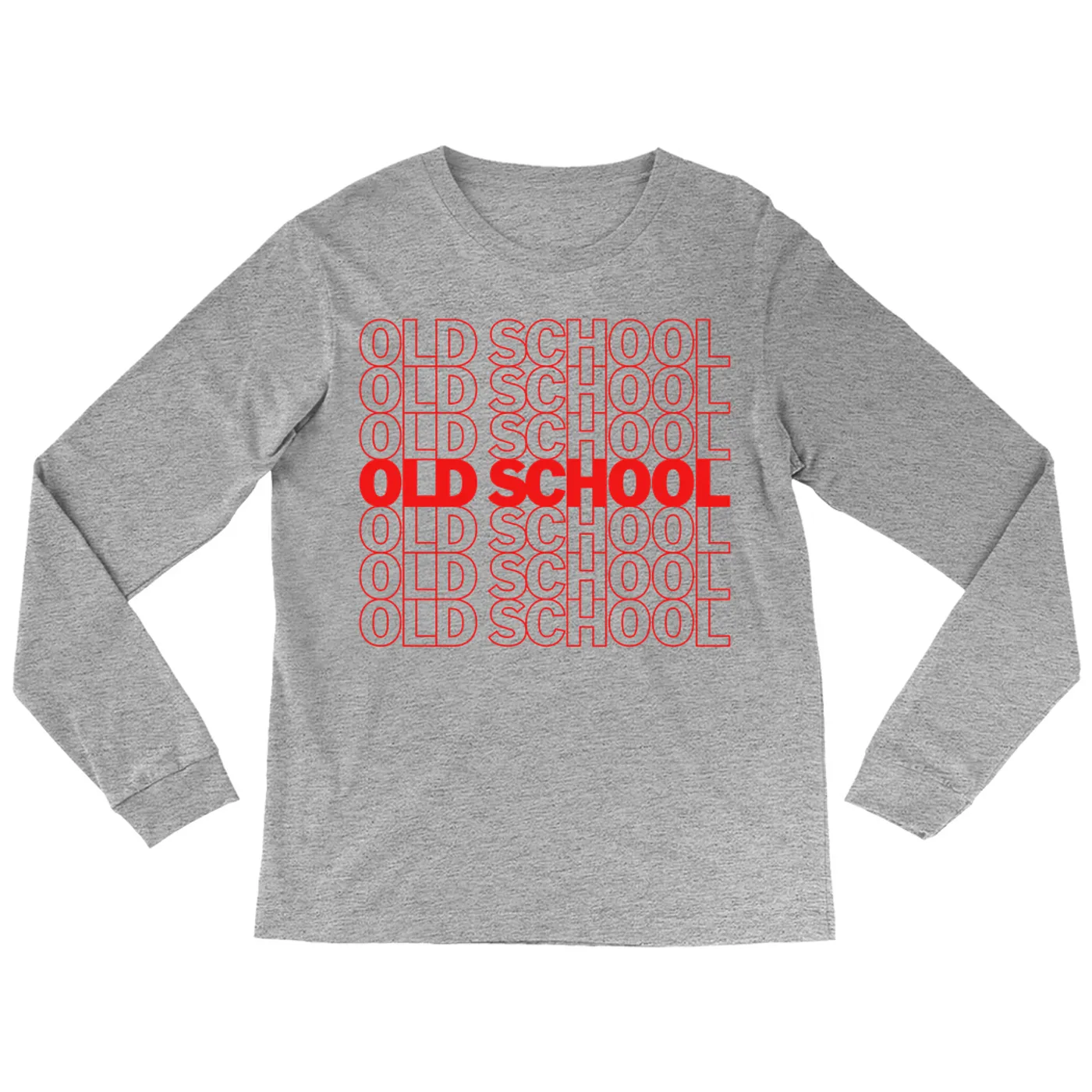 Music Life - Old School Merchbar Music Life Long Sleeve Shirt | Old School On Repeat Merchbar Music Life Shirt