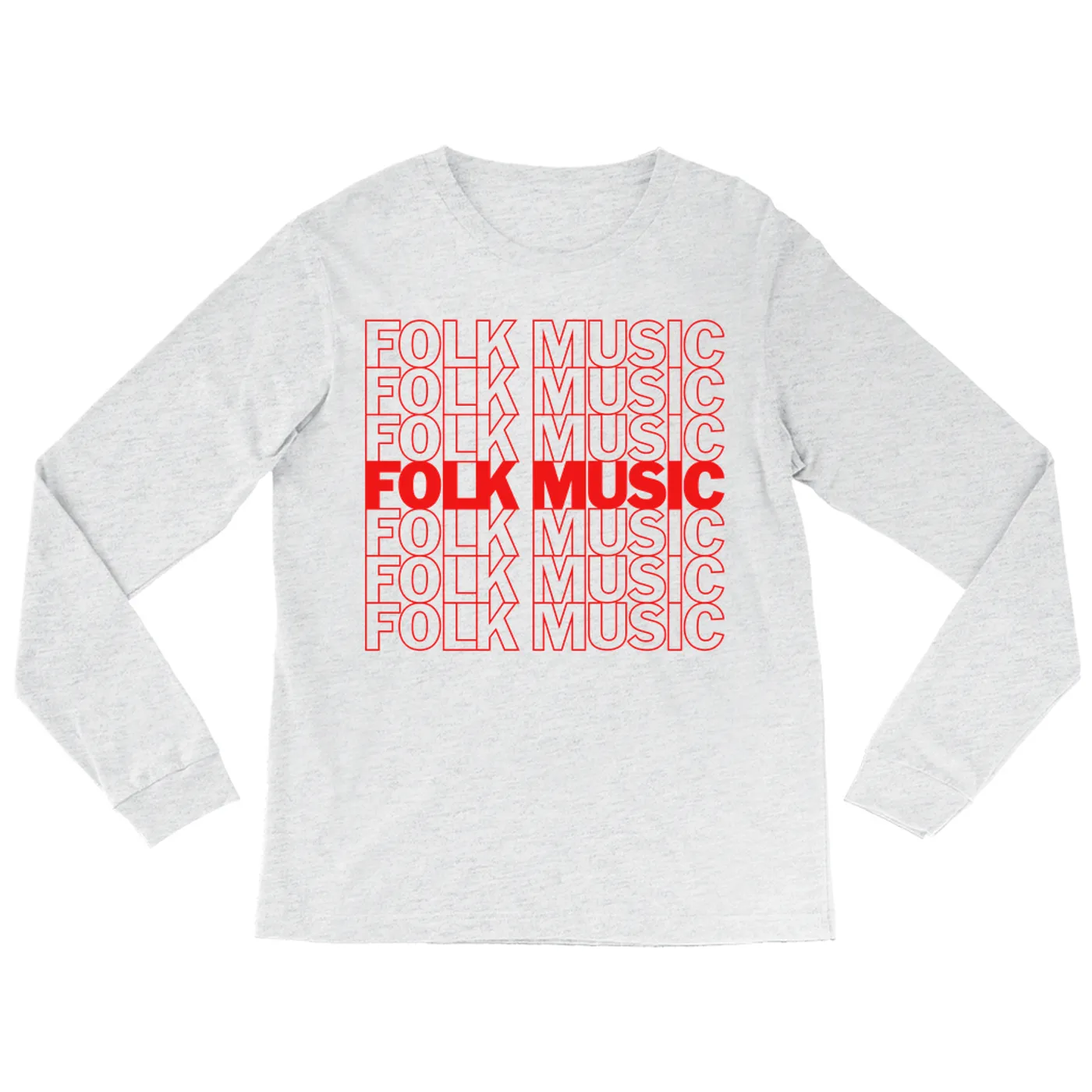 Music Life - Folk Merchbar Music Life Long Sleeve Shirt | Folk Music On Repeat Merchbar Music Life Shirt