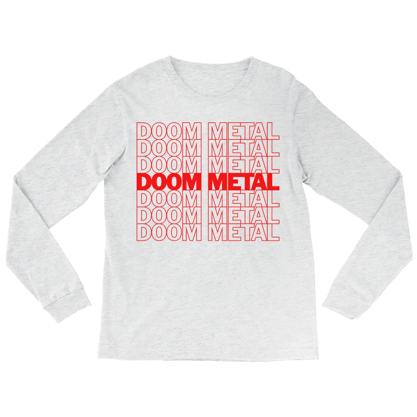 Music Life - Doom Metal Merchbar Music Life Long Sleeve Shirt | Doom Metal On Repeat Merchbar Music Life Shirt