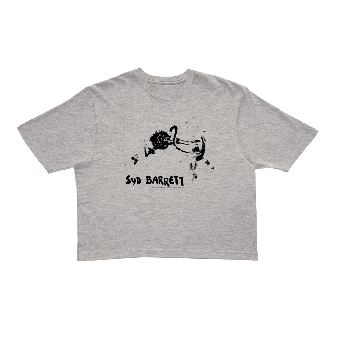 Syd Barrett Ladies' Crop Tee | Syd Barrett Artwork Syd Barrett Crop T-shirt