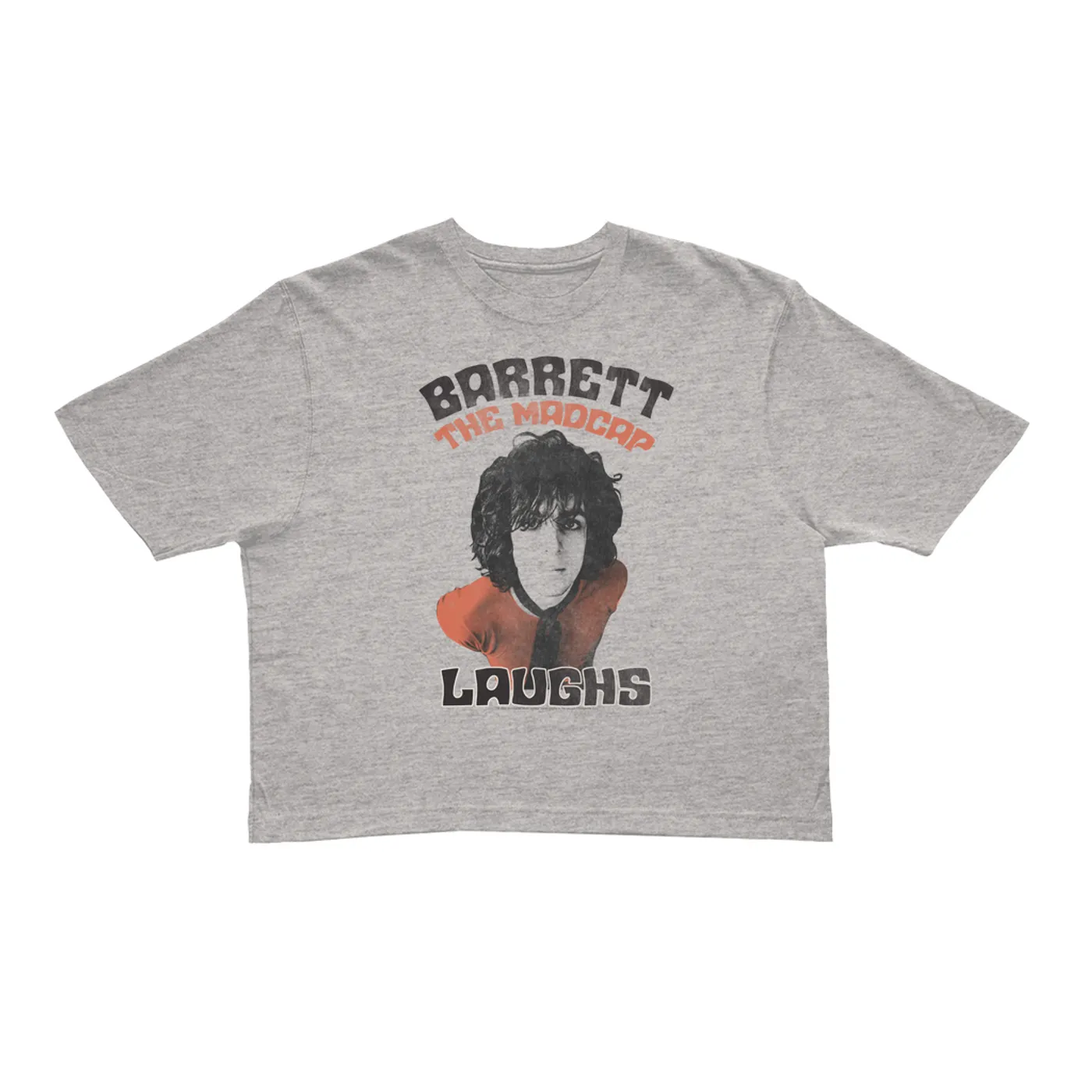 Syd Barrett Ladies' Crop Tee | Vintage Distressed Vintage Madcap Laughs Syd Barrett Crop T-shirt