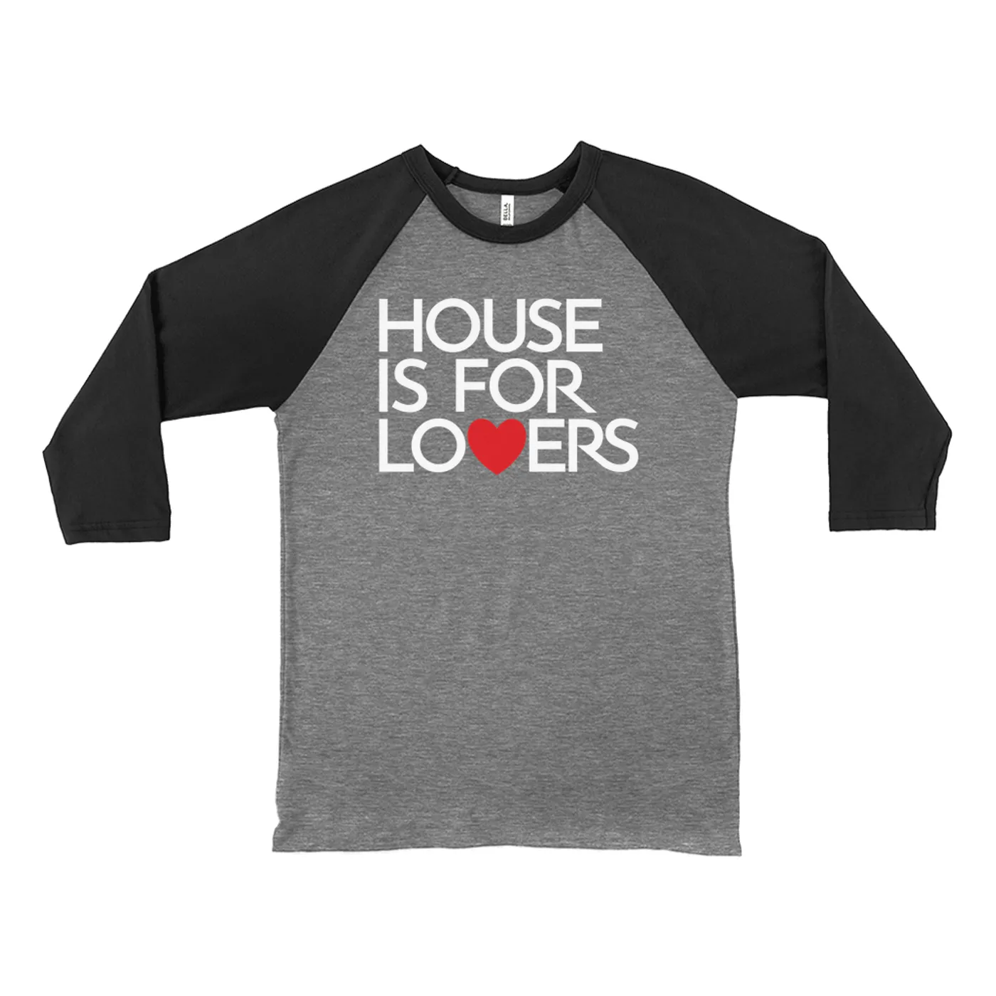 Music Life - House Merchbar Music Life 3/4 Sleeve Baseball Tee | House Is For Lovers Merchbar Music Life Shirt