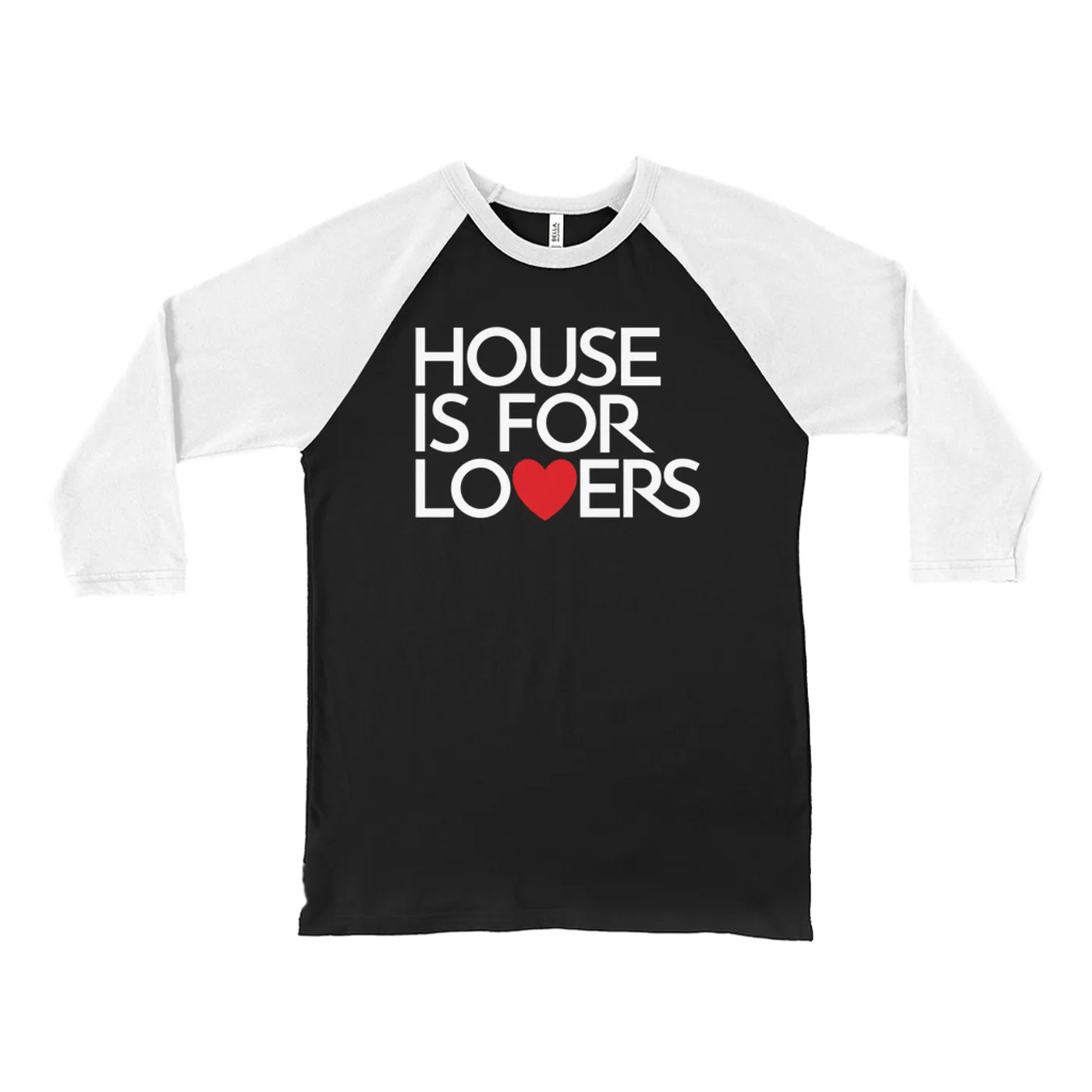 Music Life - House Merchbar Music Life 3/4 Sleeve Baseball Tee | House Is For Lovers Merchbar Music Life Shirt