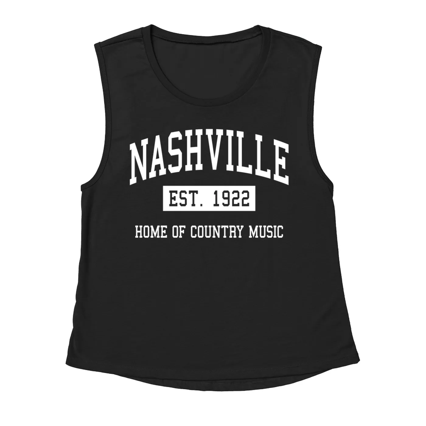 Merchbar Music Life Muscle Tank | Nashville Home of Music Life - Country Music Est. 1922 Merchbar Music Life Tank Top