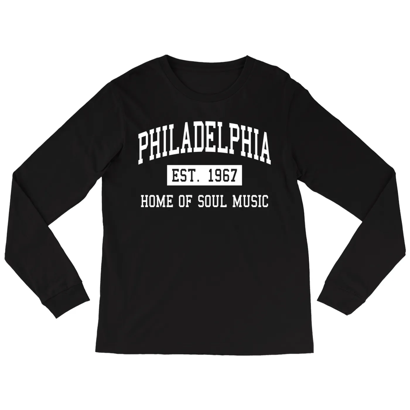 Music Life - Soul Merchbar Music Life Long Sleeve Shirt | Philadelphia Home of Soul Music Est. 1967 Merchbar Music Life Shirt