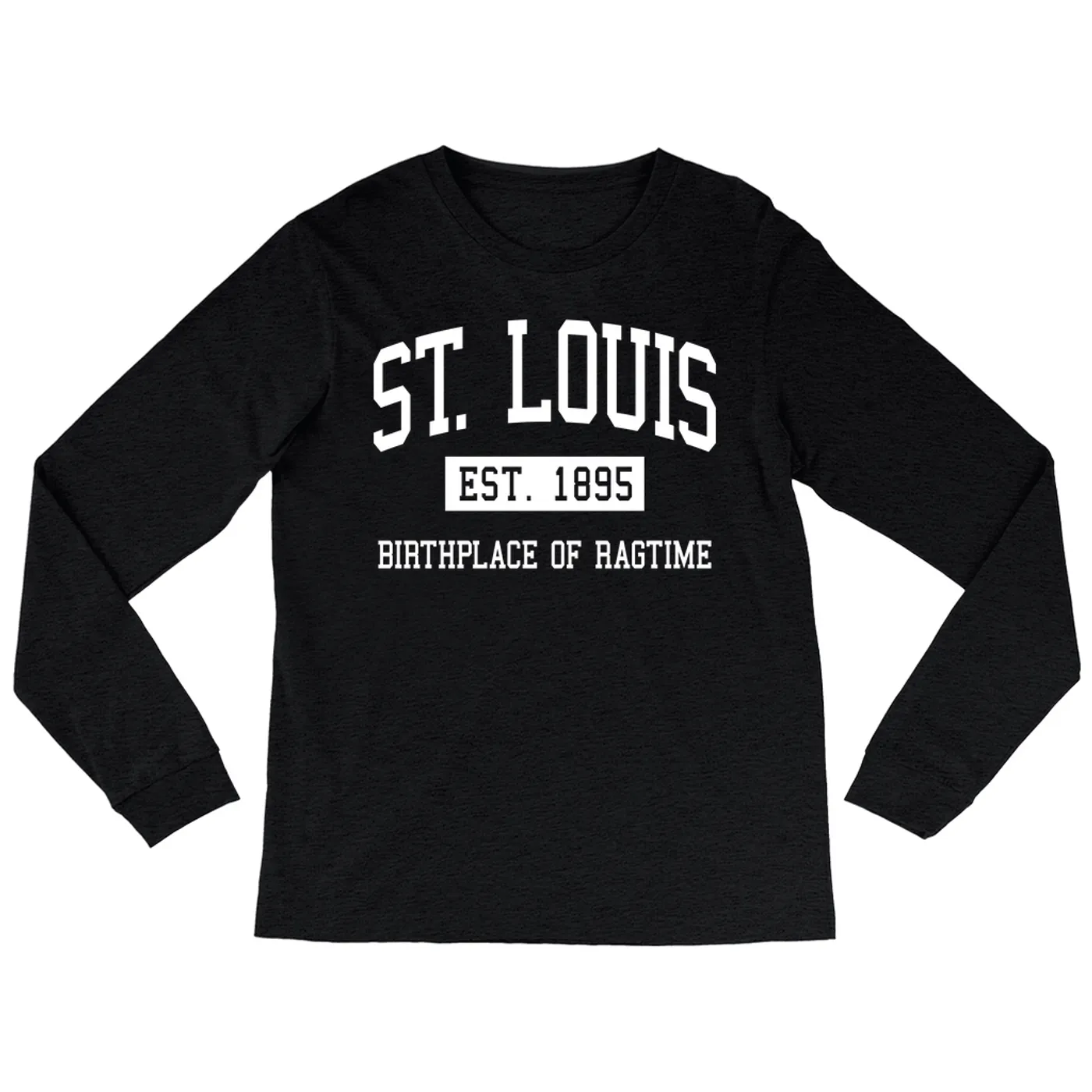 Music Life - Ragtime Merchbar Music Life Long Sleeve Shirt | St. Louis Birthplace of Ragtime Est. 1895 Merchbar Music Life Shirt