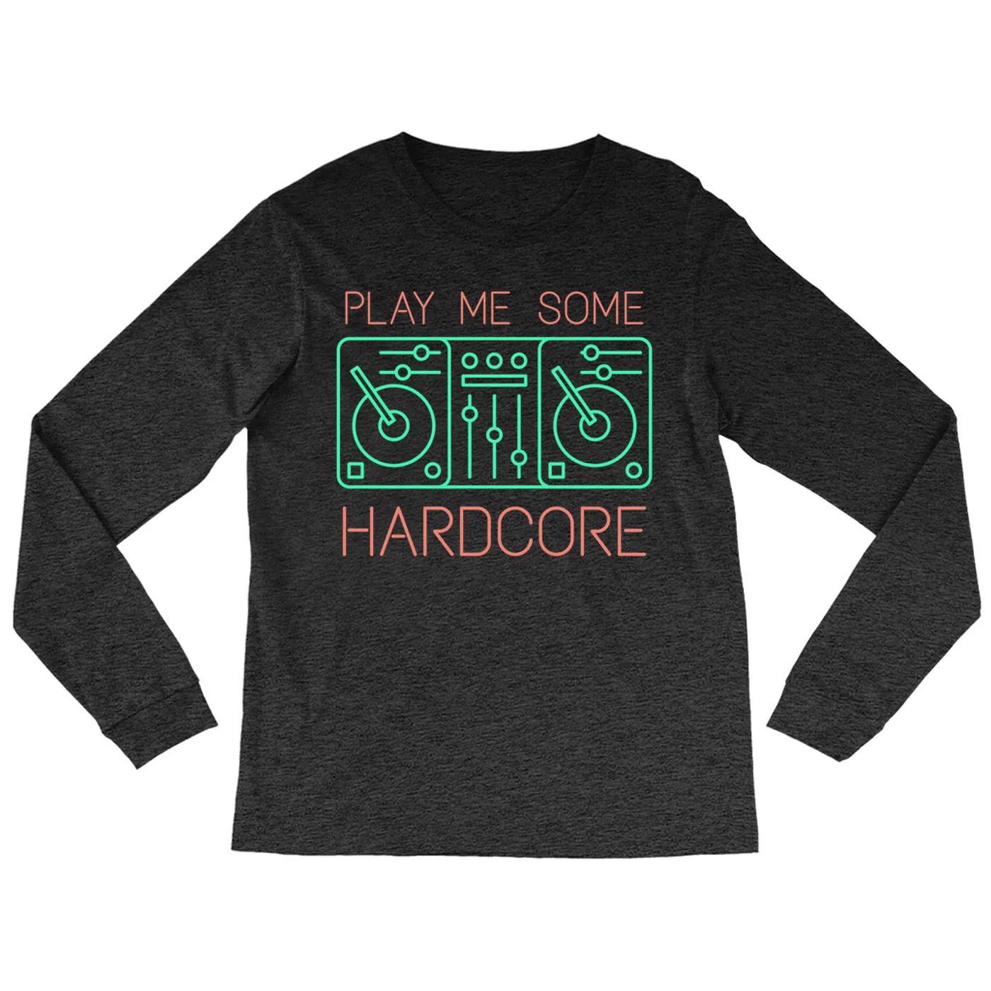 Music Life - Hardcore Merchbar Music Life Long Sleeve Shirt | Play Me Some Hardcore Merchbar Music Life Shirt