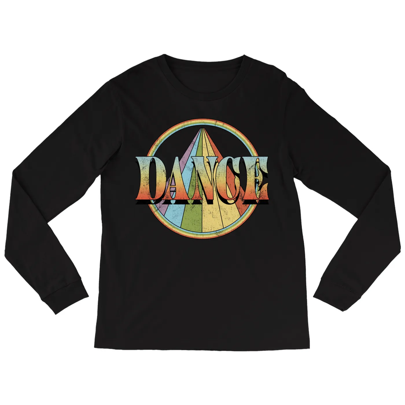 Music Life - Dance Merchbar Music Life Long Sleeve Shirt | Retro Dance Distressed Merchbar Music Life Shirt