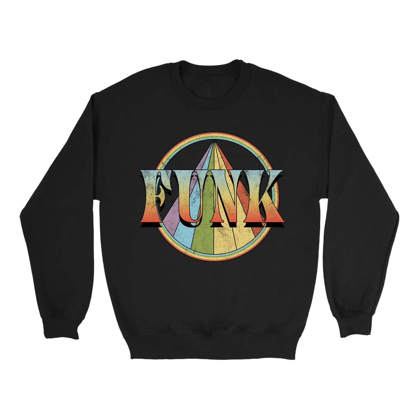 Music Life - Funk Merchbar Music Life Sweatshirt | Retro Funk Distressed Merchbar Music Life Sweatshirt