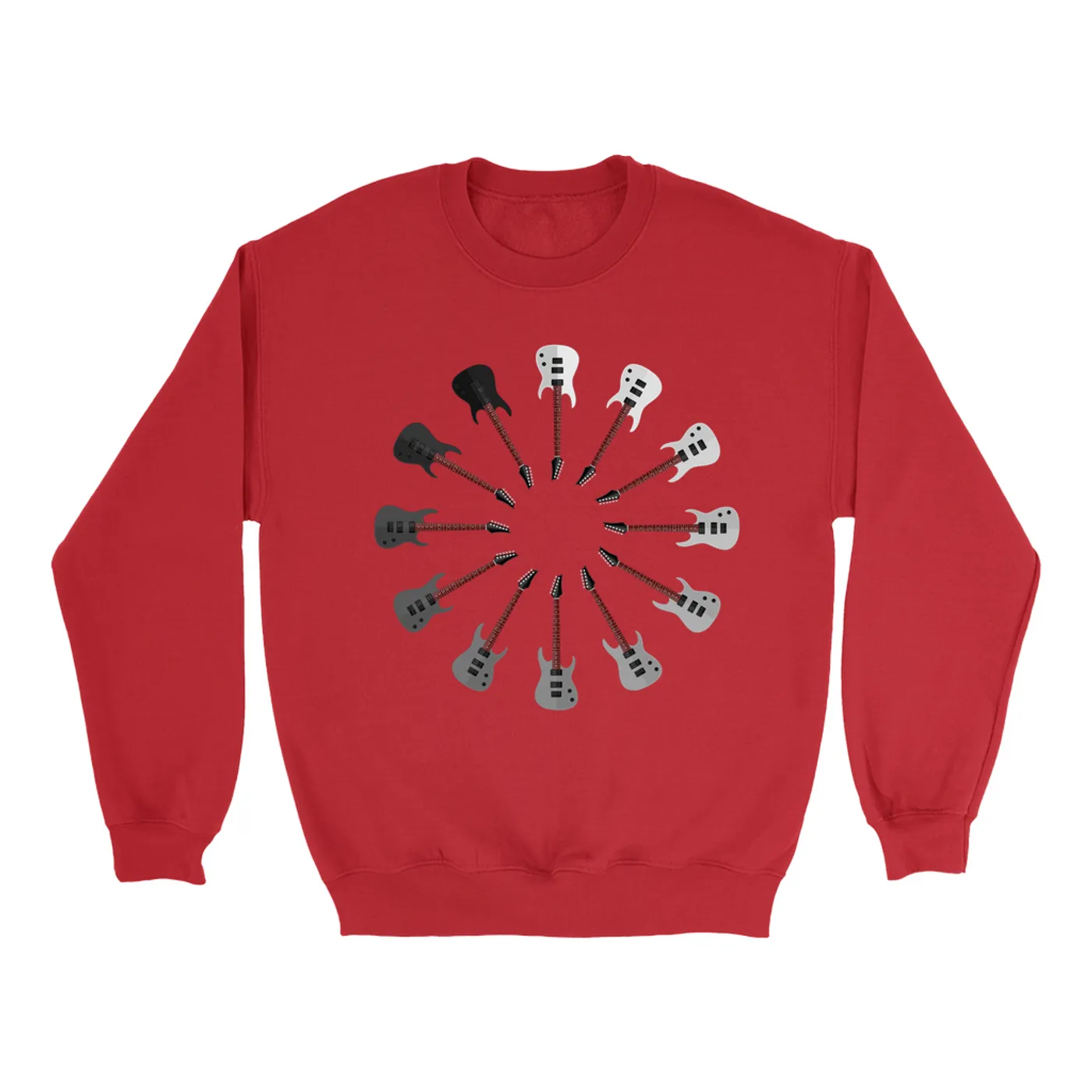 Music Life - Guitar Merchbar Music Life Sweatshirt | Aggressive Electrics - Shades of Black Merchbar Music Life Sweatshirt