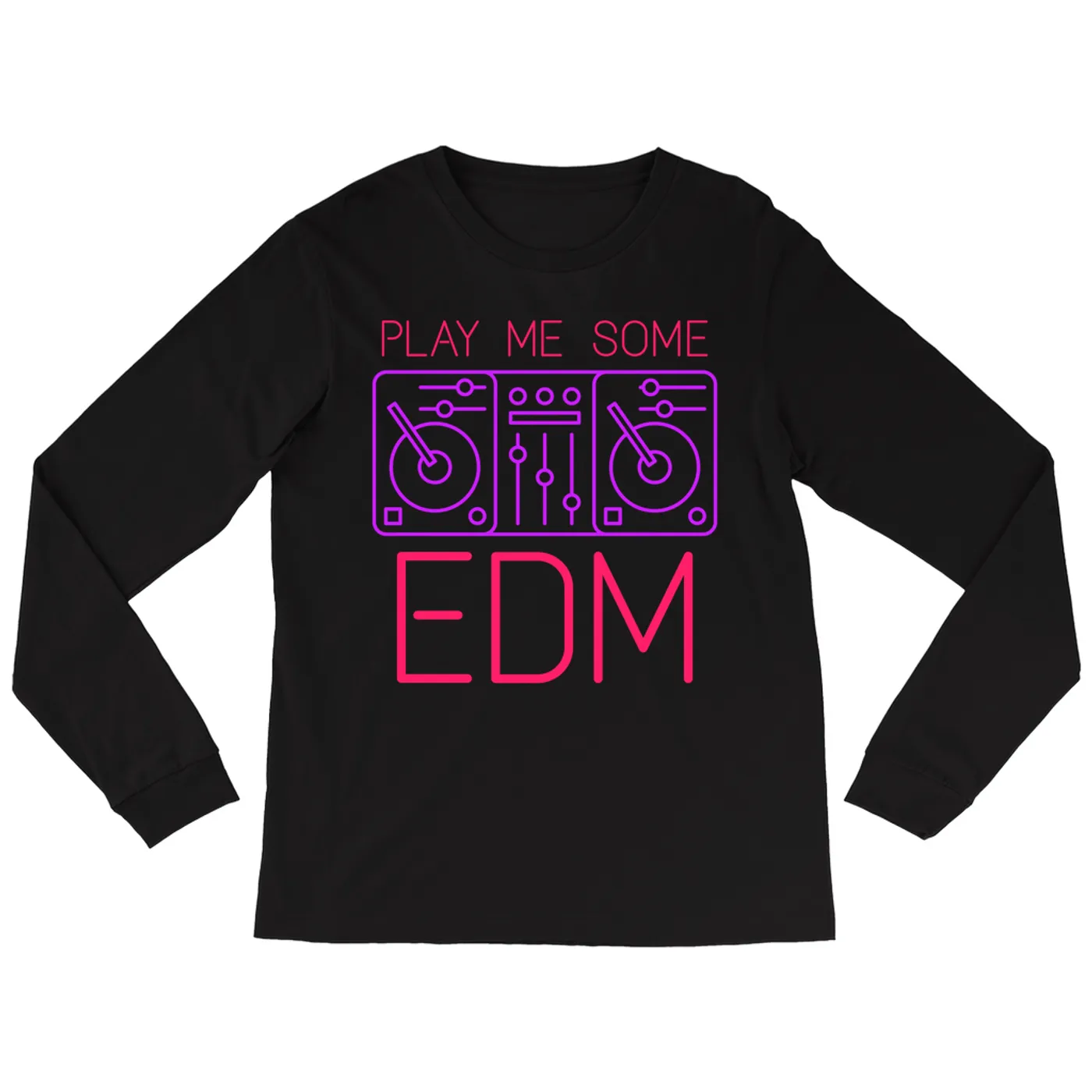Music Life - EDM Merchbar Music Life Long Sleeve Shirt | Play Me Some EDM Merchbar Music Life Shirt