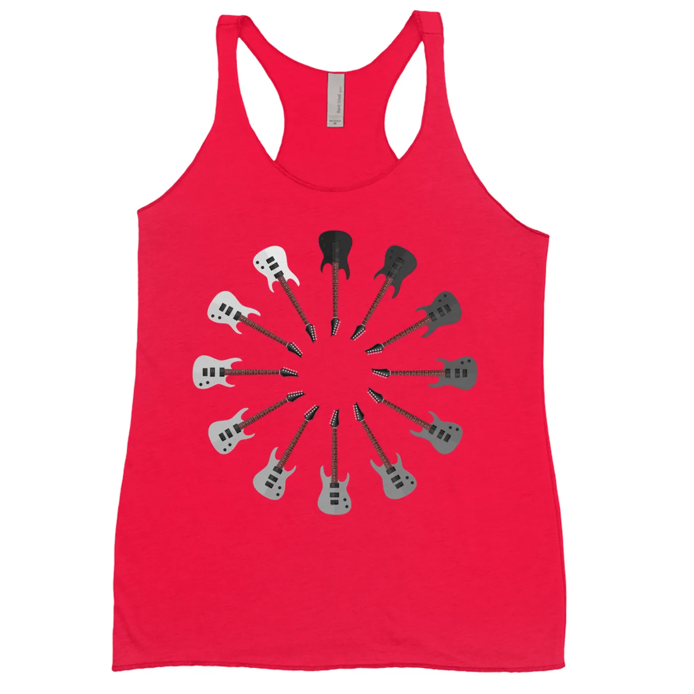 Music Life - Guitar Merchbar Music Life Ladies' Tank Top | Aggressive Electrics - Shades of Black Merchbar Music Life Shirt