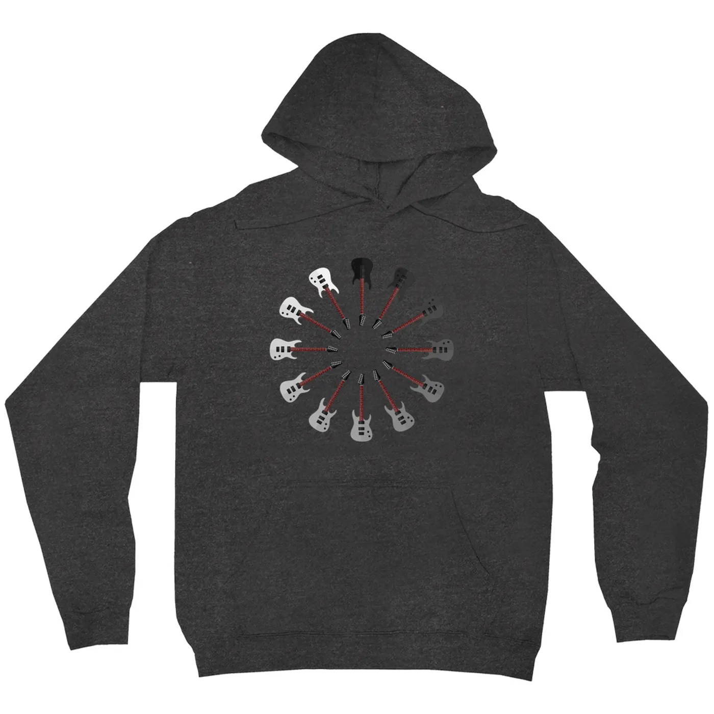 Music Life - Guitar Merchbar Music Life Hoodie | Aggressive Electrics - Shades of Black Merchbar Music Life Hoodie