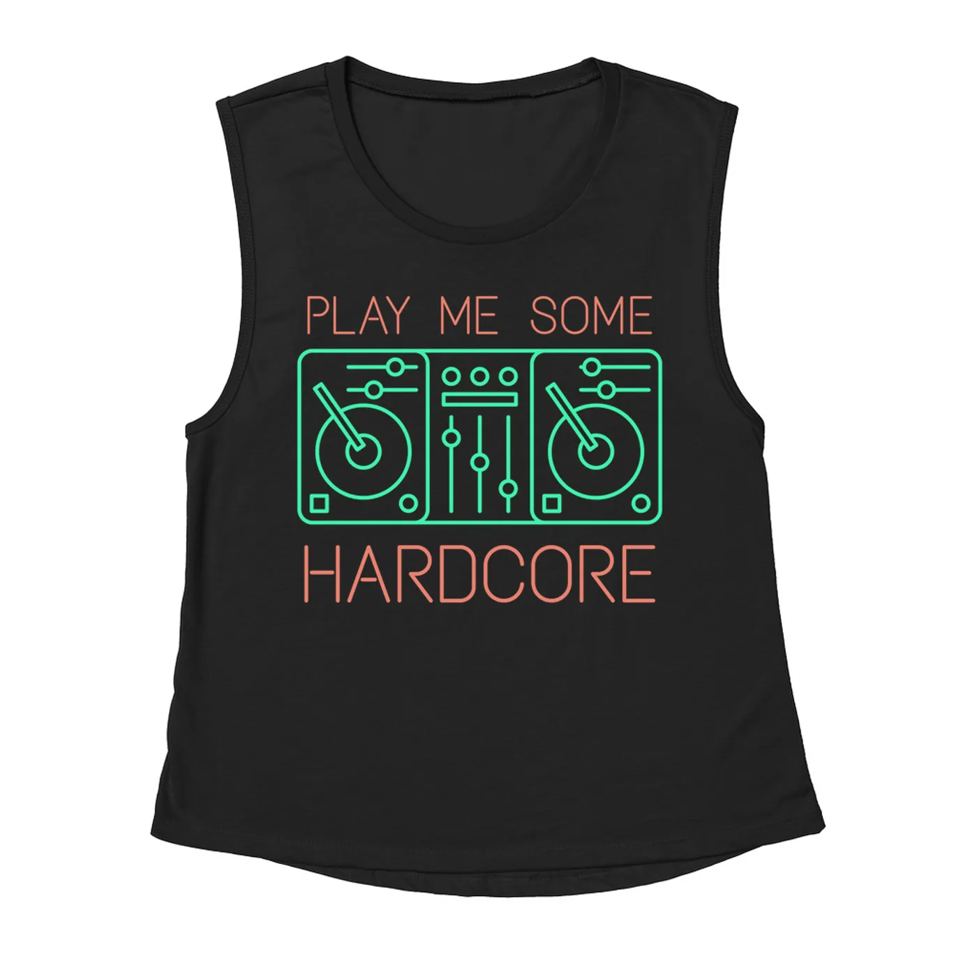 Music Life - Hardcore Merchbar Music Life Muscle Tank | Play Me Some Hardcore Merchbar Music Life Tank Top