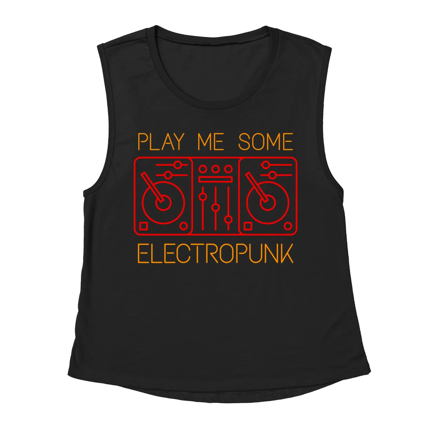 Music Life - Electropunk Merchbar Music Life Muscle Tank | Play Me Some Electropunk Merchbar Music Life Tank Top