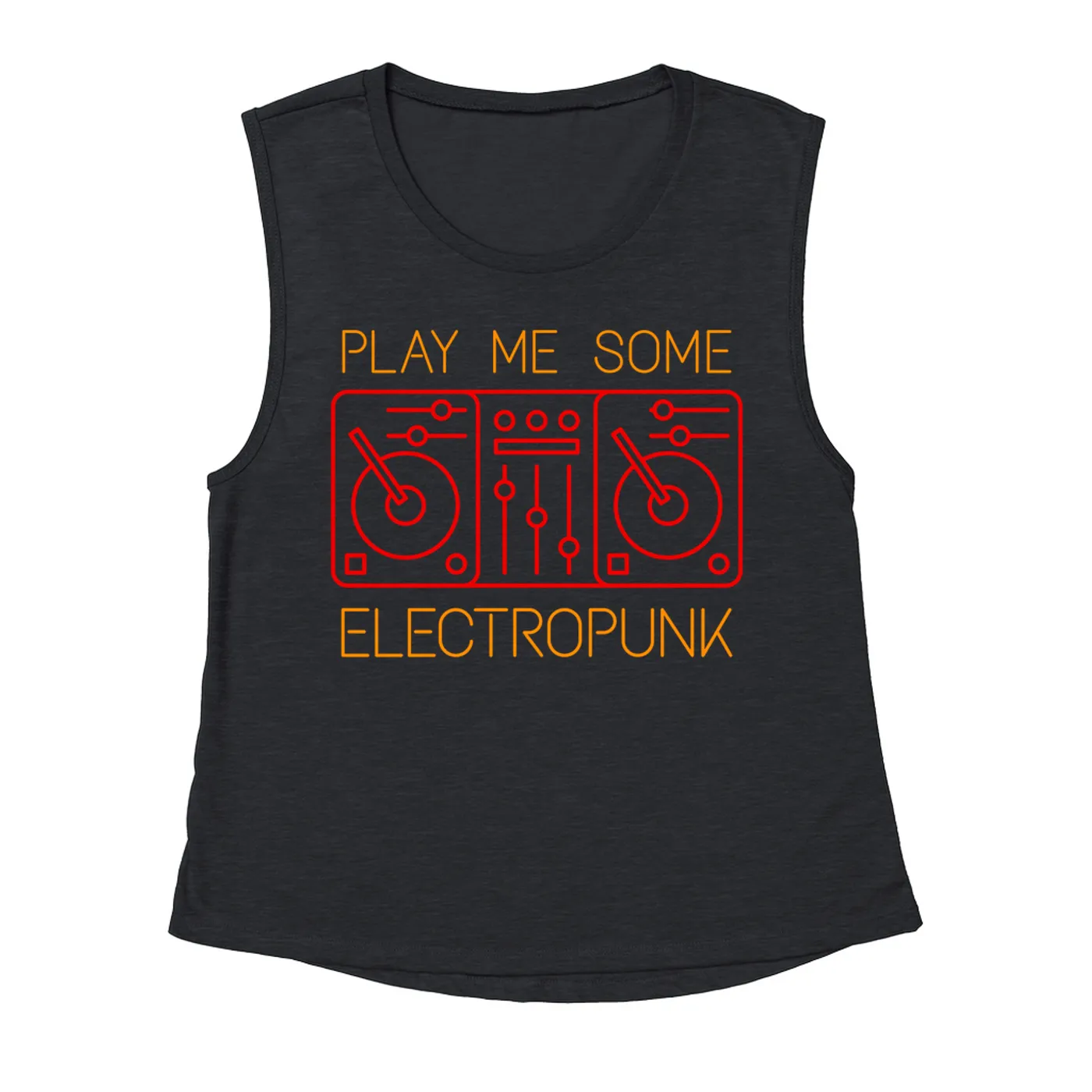 Music Life - Electropunk Merchbar Music Life Muscle Tank | Play Me Some Electropunk Merchbar Music Life Tank Top