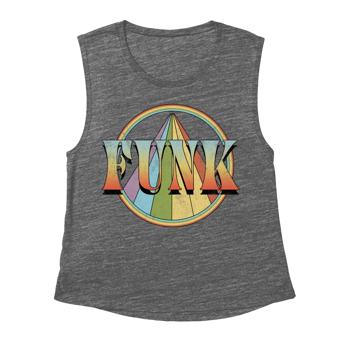 Music Life - Funk Merchbar Music Life Muscle Tank | Retro Funk Distressed Merchbar Music Life Tank Top