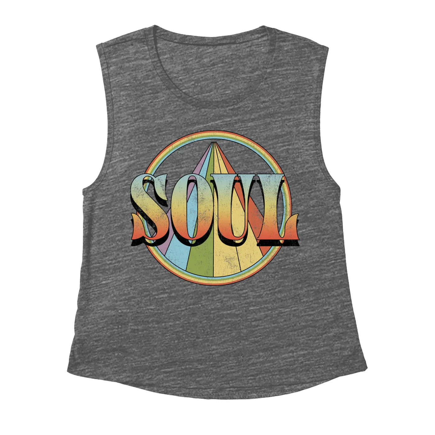 Music Life - Soul Merchbar Music Life Muscle Tank | Retro Soul Distressed Merchbar Music Life Tank Top