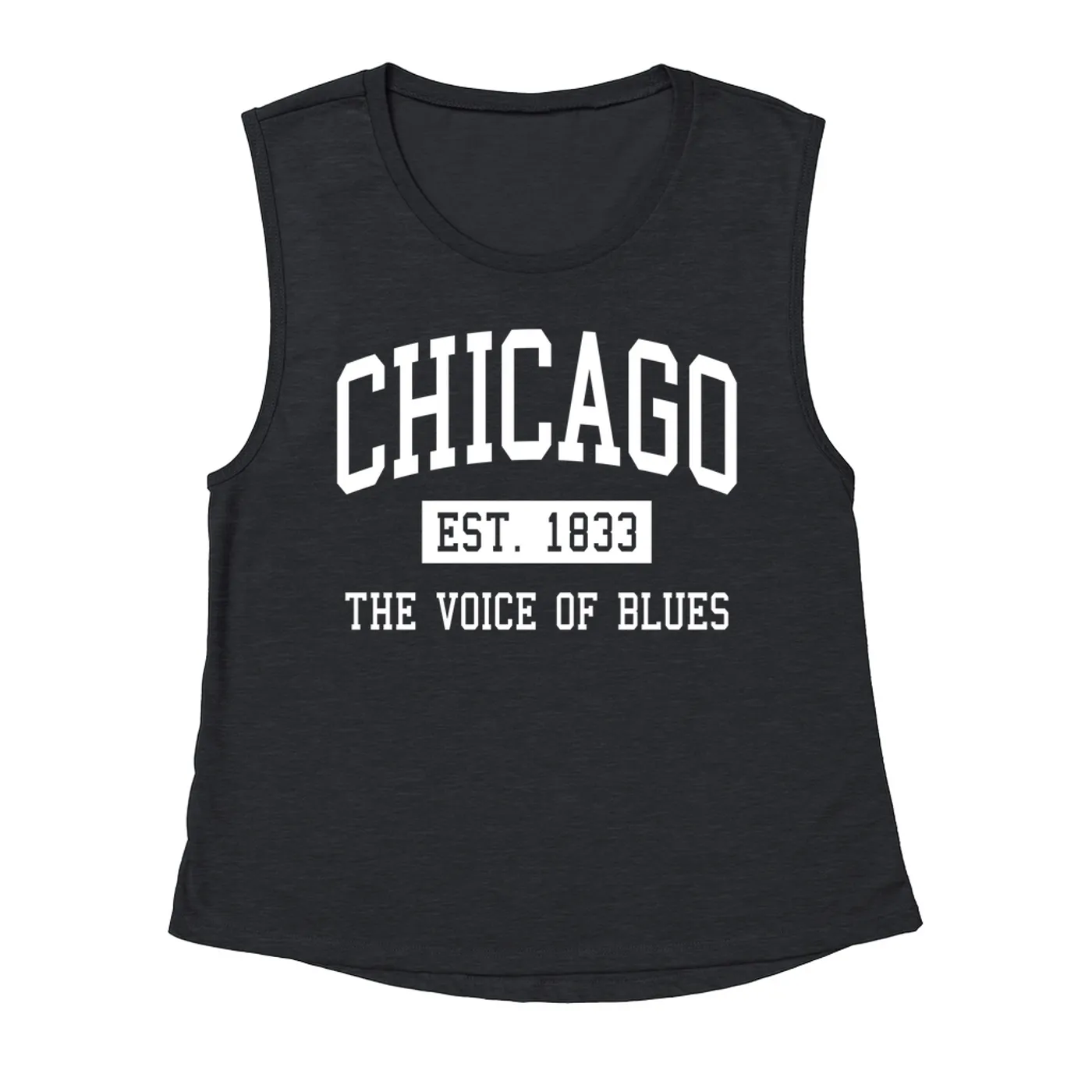 Music Life - Blues Merchbar Music Life Muscle Tank | Chicago Voice of Blues Est. 1833 Merchbar Music Life Shirt