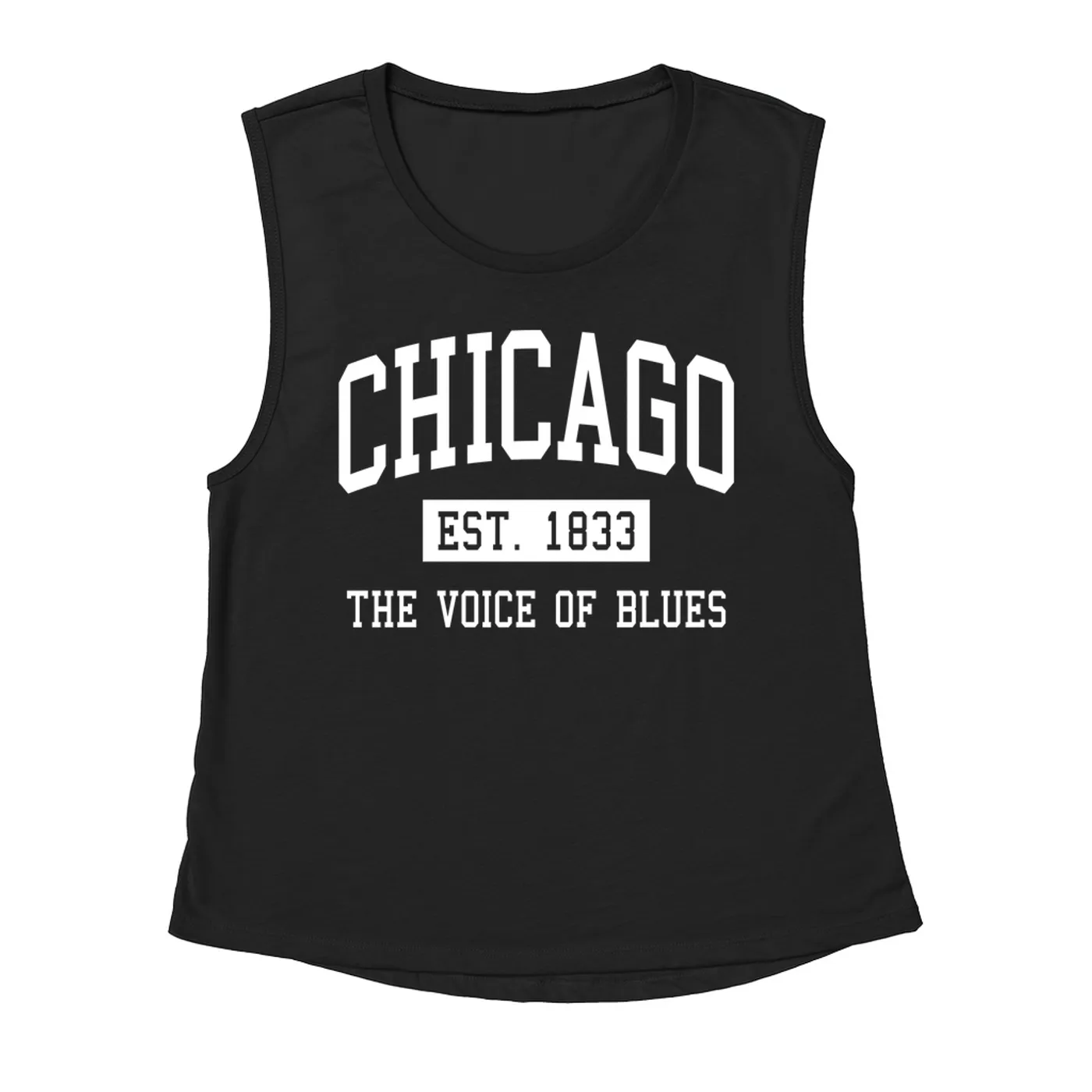 Music Life - Blues Merchbar Music Life Muscle Tank | Chicago Voice of Blues Est. 1833 Merchbar Music Life Shirt